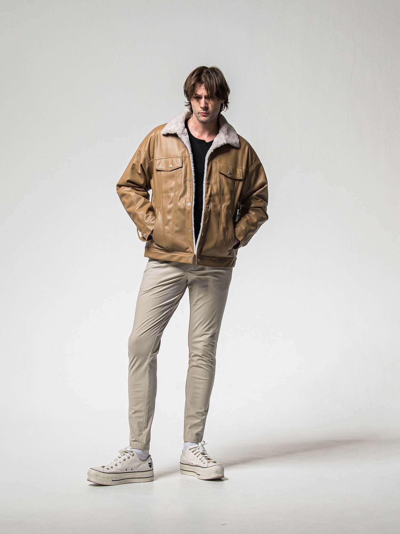 【予約品 8月31日(日) 締切】CHRIS EASY HEAT TUCK PANTS / クリス イージー ヒートタックパンツ / グレージュ