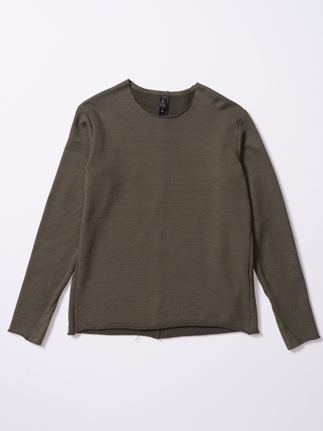 【予約品 4月19日(日) 18時締切】cut-off light sweatshirt / カットオフ ライト スウェットシャツ / カーキ