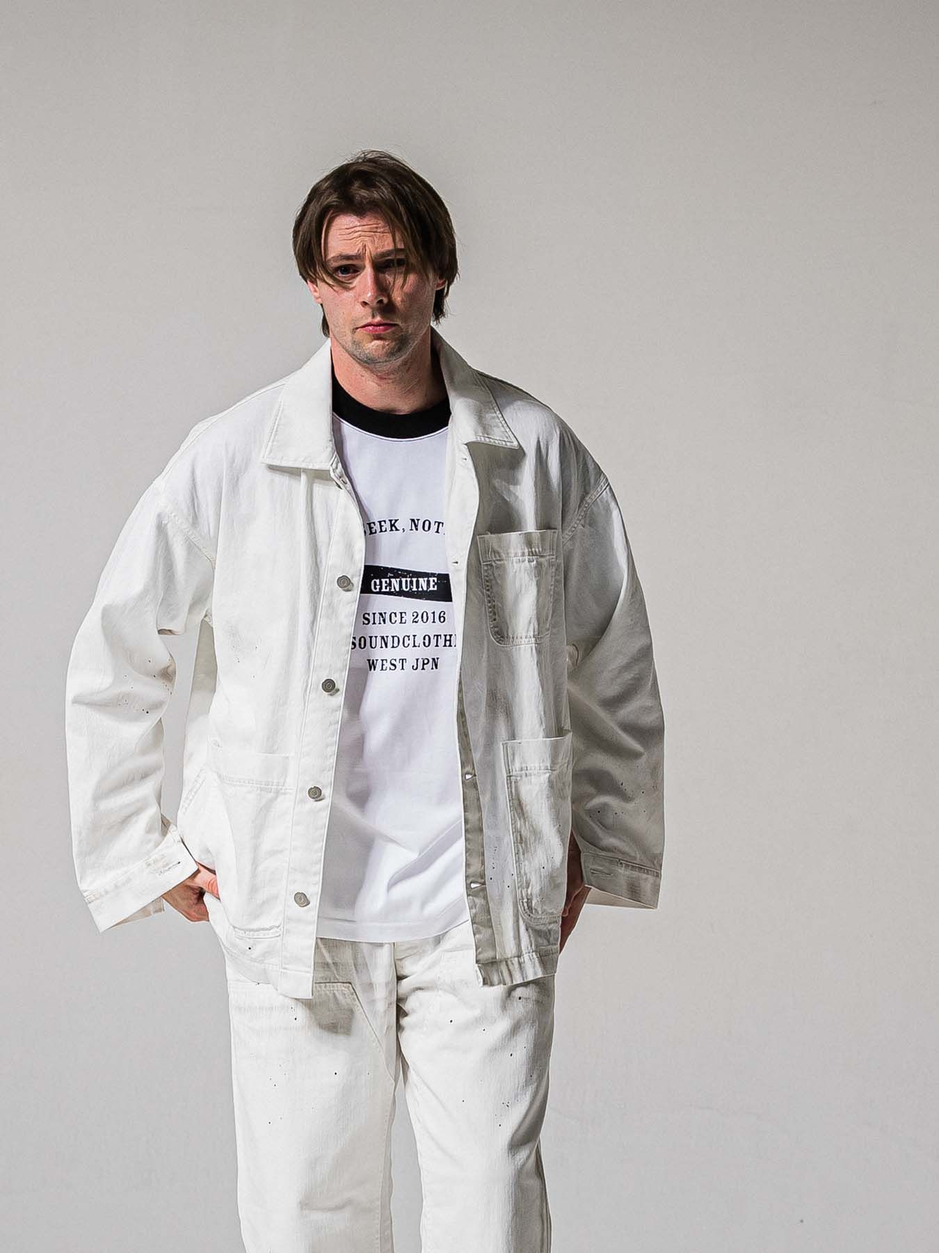 【予約品 11月16日(日) 締切】RC COVER ALL / ライトデニムカーバーオールジャケット / ホワイトユーズド