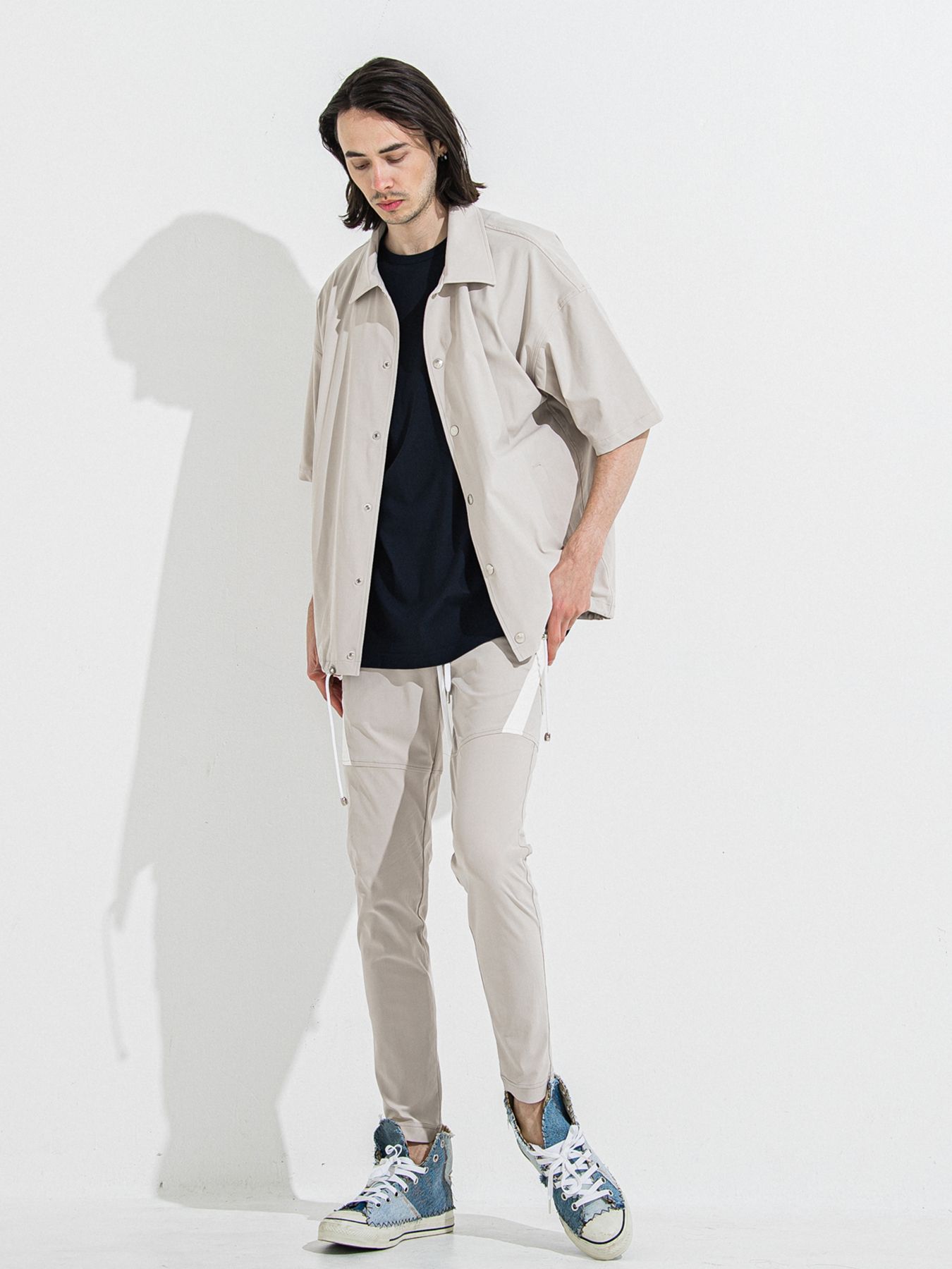 【予約品 】TYLER NYLON PANTS / タイラーナイロンパンツ / グレージュ