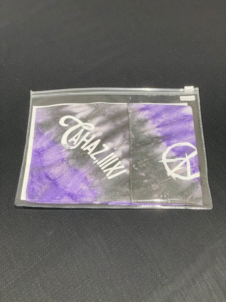BANDANA / 能登半島チャリティーアイテム / パープル・ブラック 【CAHAZ,IIIXI（かわず）】