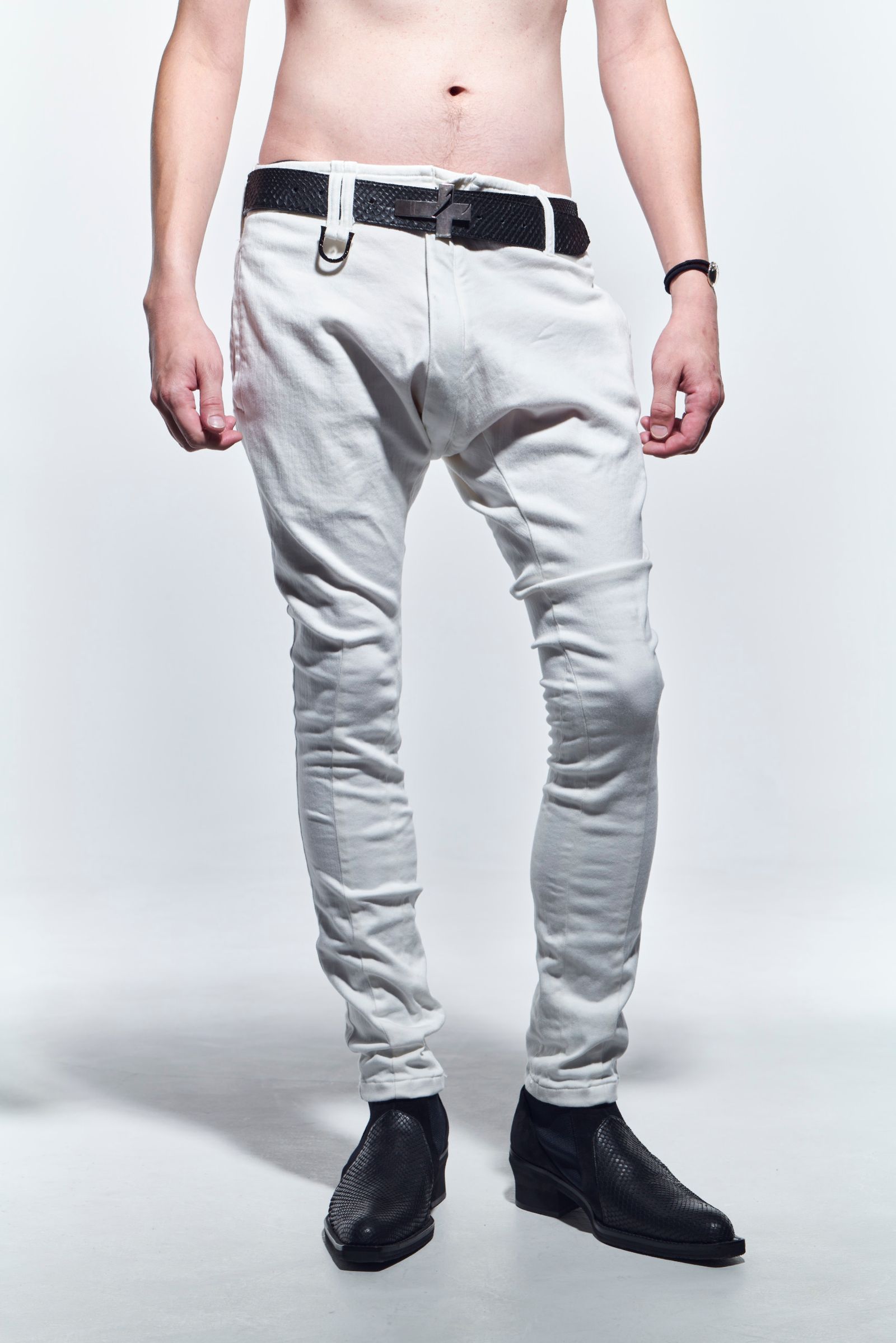 《予約品》 SaruelBondagePants デニムパンツ WhiteDenim / White 【kiryuyrik】 2月入荷予定