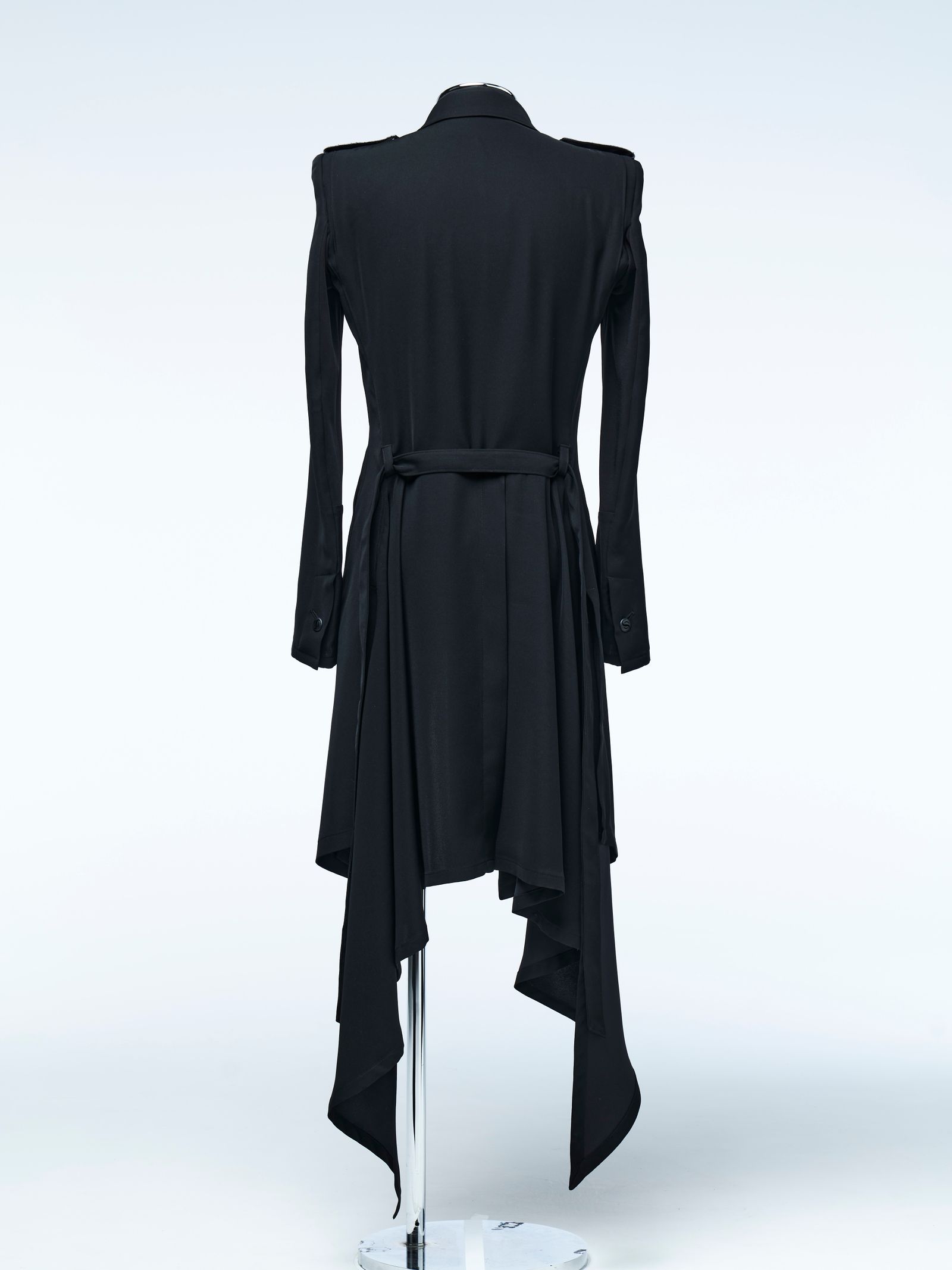 《予約品4月23日18時締め》 FishLeatherLapelFlareJacket / フレアジャケット  / ブラック 【THE ONENESS】 8月中入荷予定