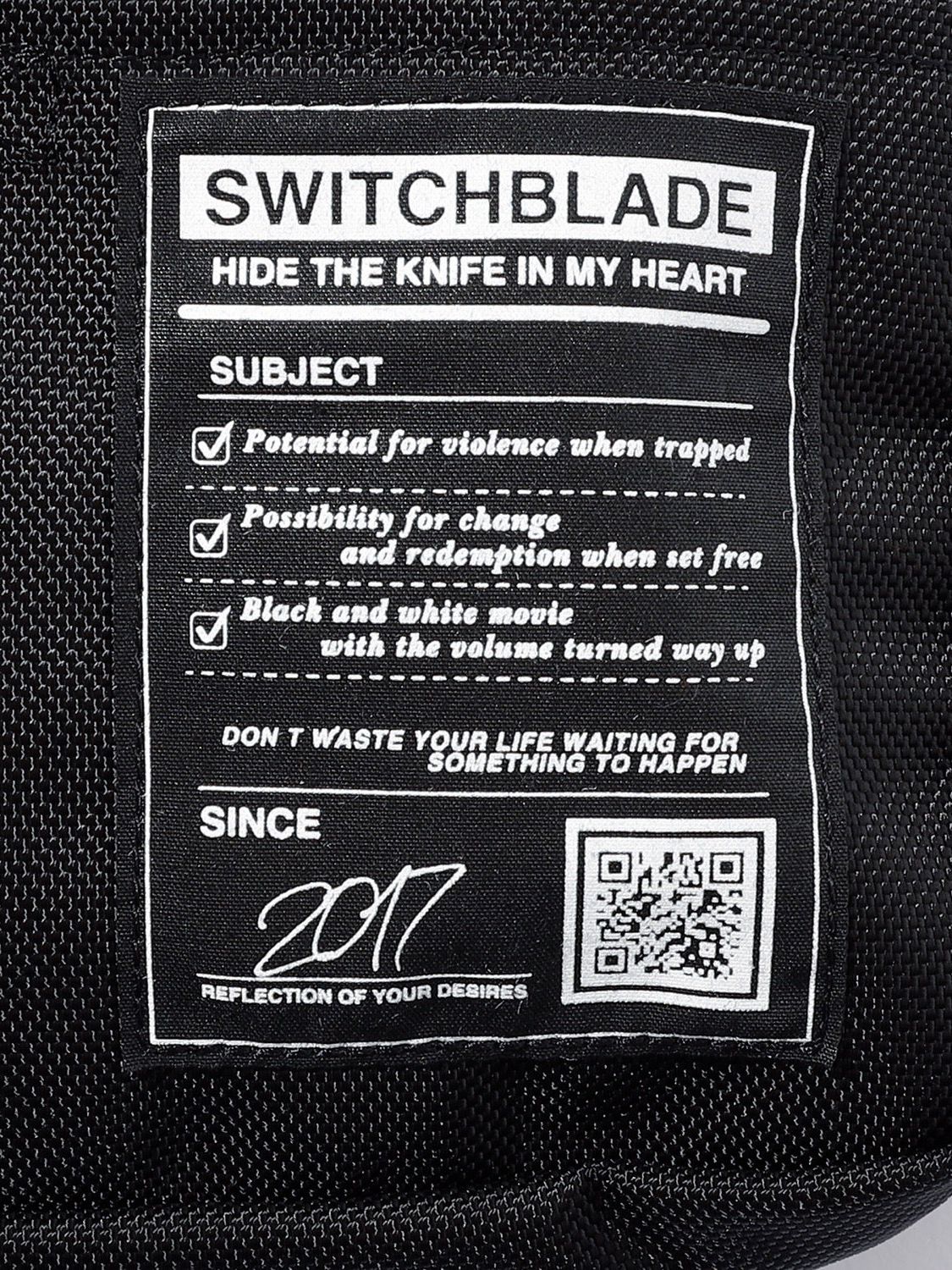 SWITCHBLADE × NEW ERA® H.K.M.H. SHOULDER POUCHバック / BLACK