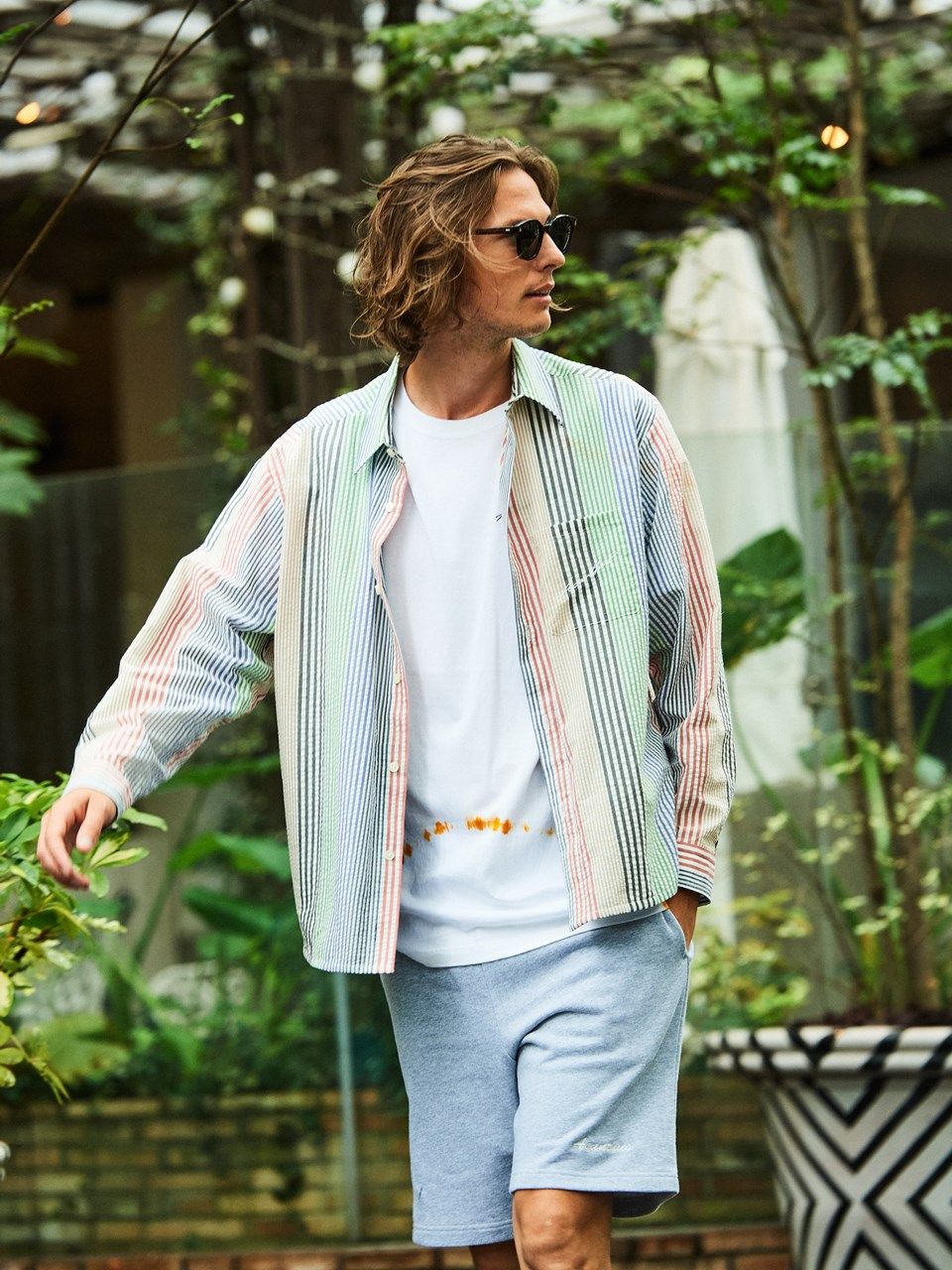 (予約品2023年10月19日18時締め) Random Stripe Shirts Jacket / シャツジャケット / MULTI
