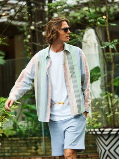 (予約品2023年10月19日18時締め) Random Stripe Shirts Jacket / シャツジャケット / MULTI