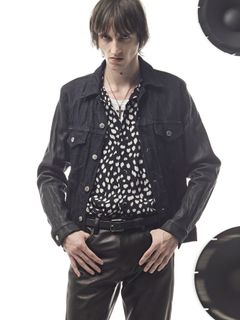 14oz Deep Blue Heavy Selvage Denim Leather Sleeve G Jean Blouson / 14oz ディープブルー ヘビーセルヴィッチ デニム 袖革 Gジャン / BLITZ / インディゴ（ワンウォッシュ）