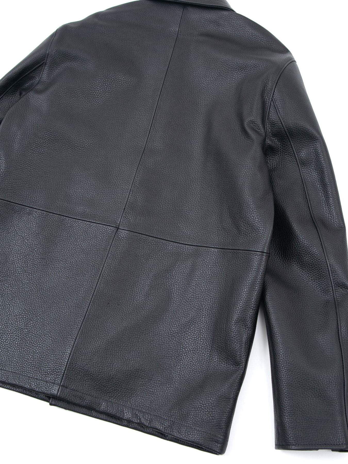 Chrome Tanned Emboss Shrinked Steerhide Coach Jacket / エンボス シュリンク ステア コーチ JK / B.STAR（ビー . スター）