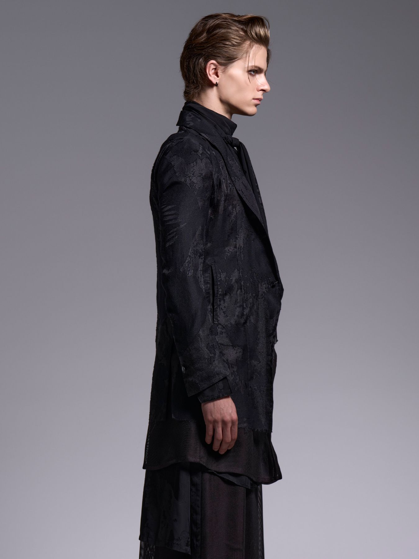 【予約品 1月4日(日) 締切】Layered Jacket / レイヤードジャケット / ブラック