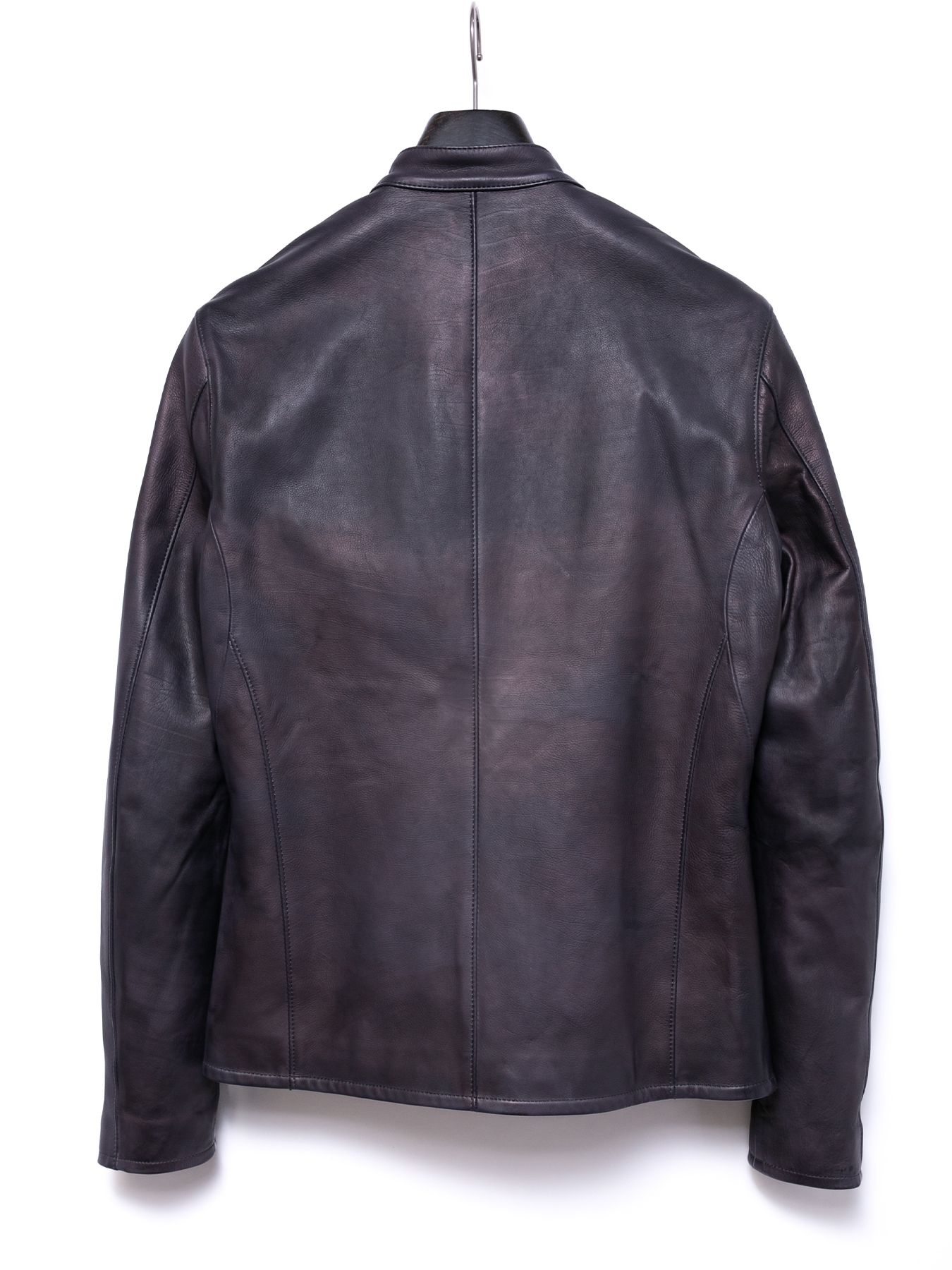 【予約品 4月6日(月) 締切】Hybrid Vegetable Tanned Calfskin Garment Burning Dyed Double Riders / ハイブリッド タンニン鞣し カーフスキン 燃焼製品染めダブルライダース / ELEVEN