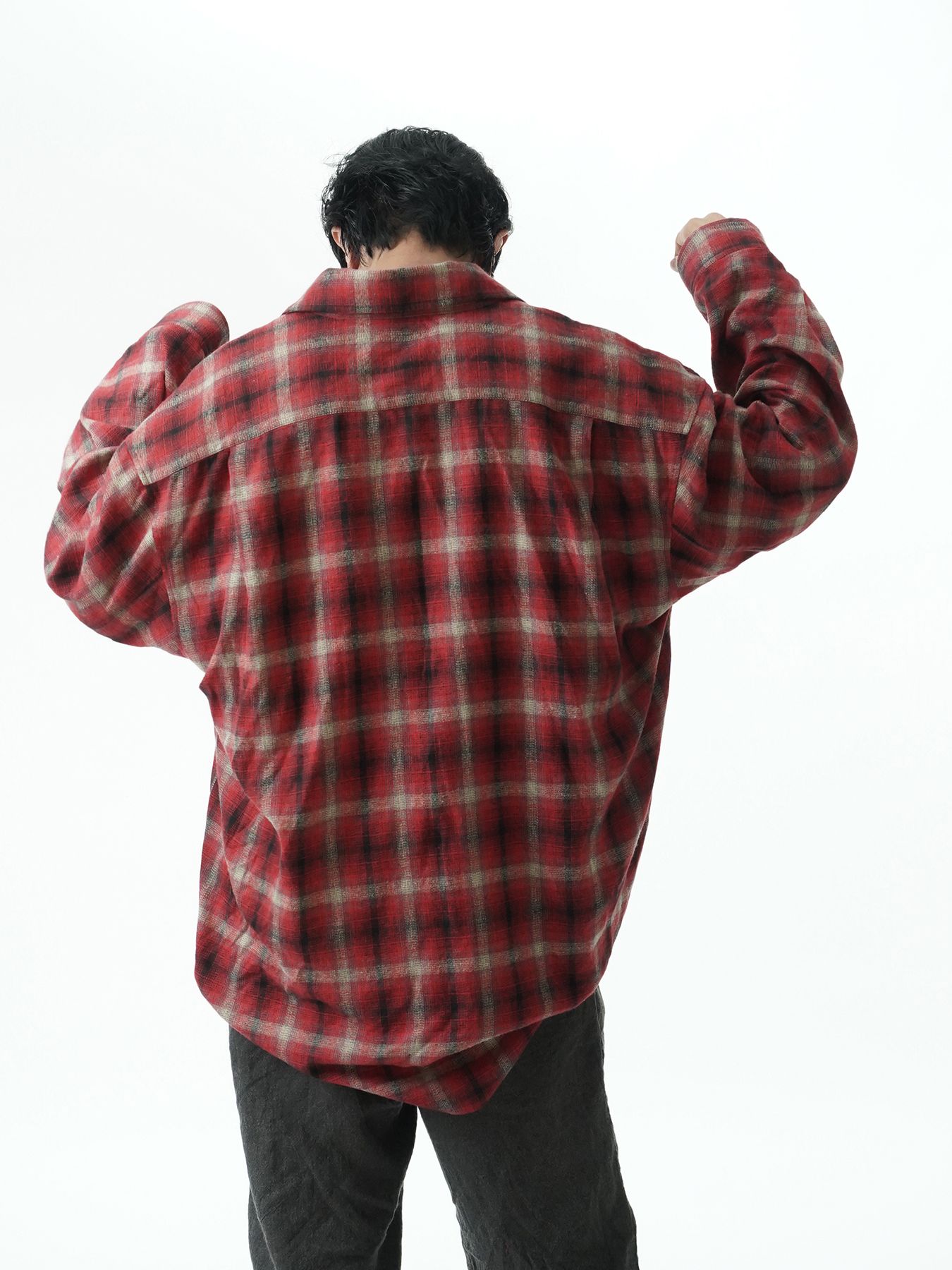 【予約品 5月27日(水) 締切】DOUBLE-SHIRTS / レイヤードシャツ / レッド系