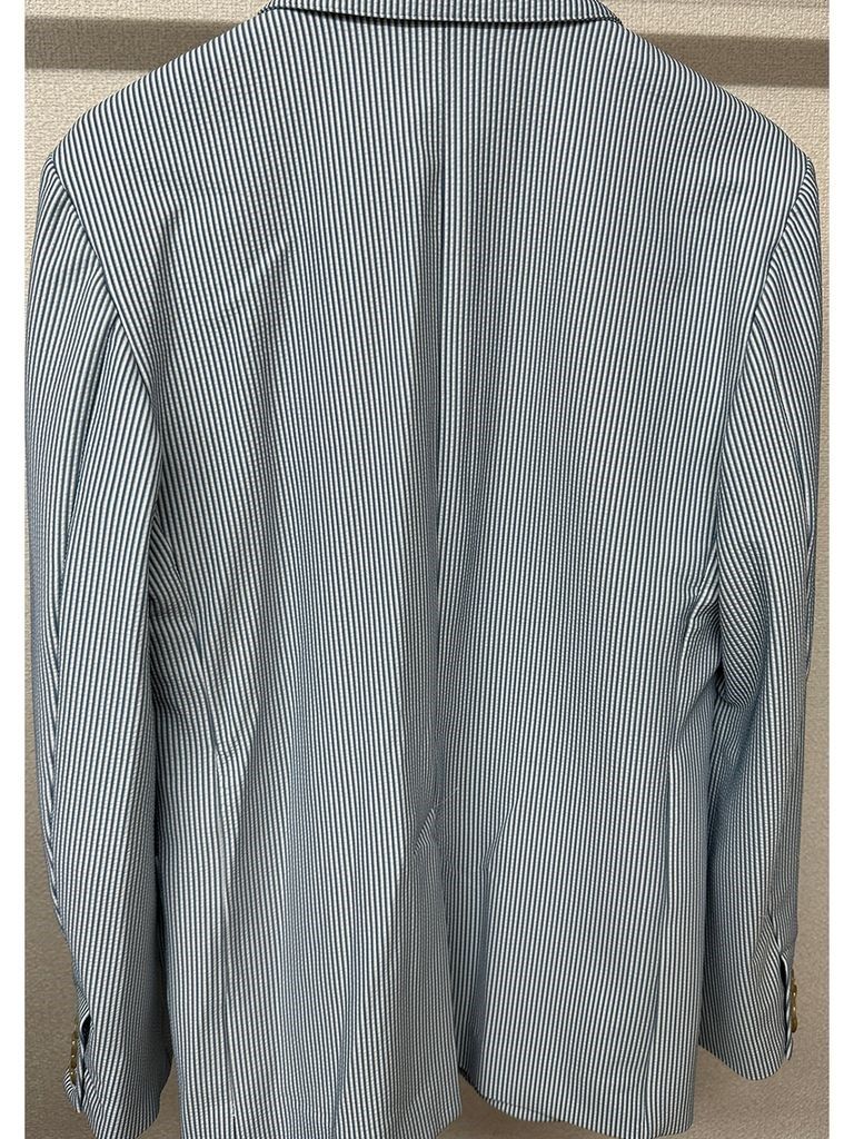 《予約品》 GARY JACKET / シアサッカー 2Bテーラードジャケット / サックス