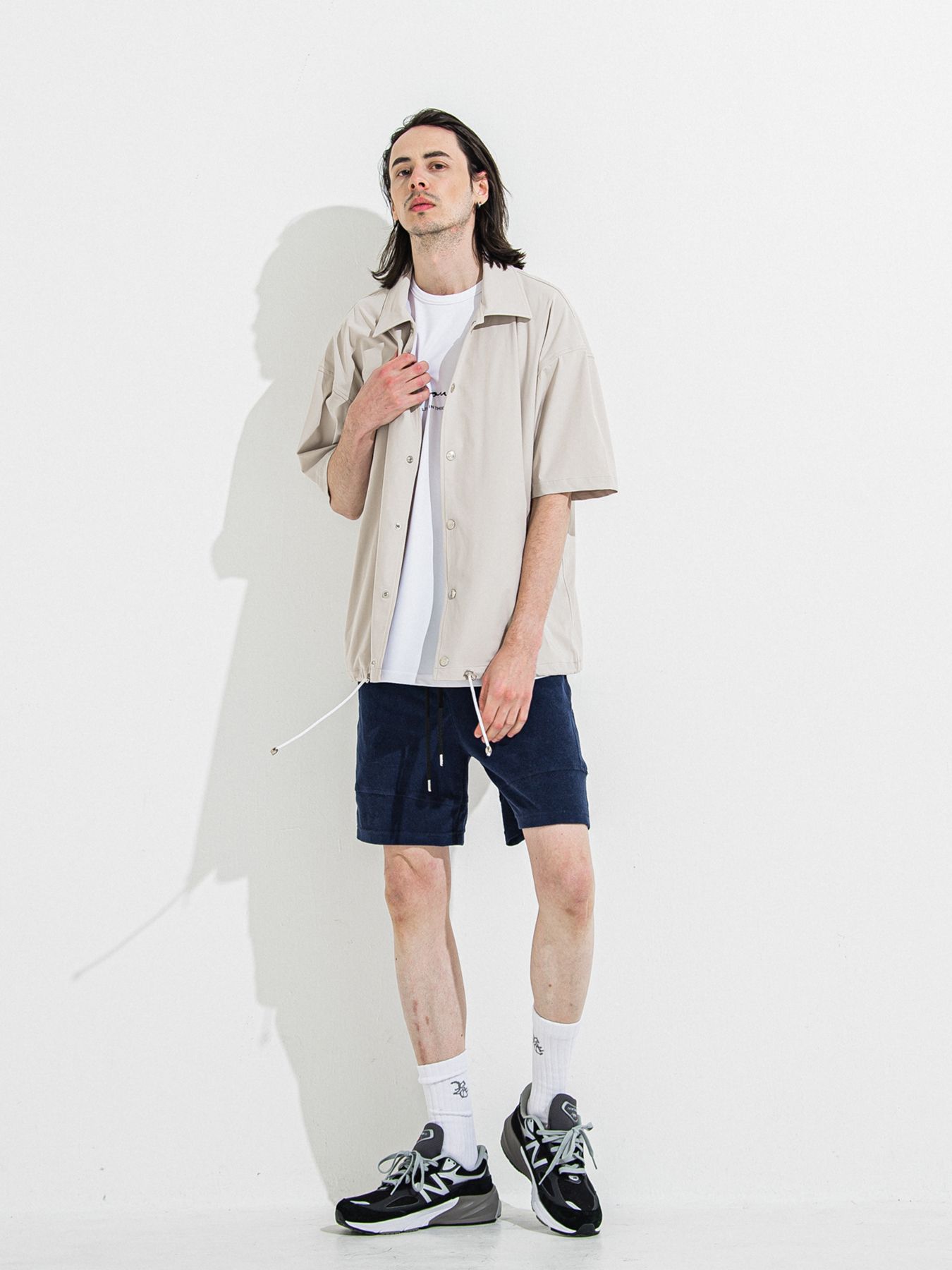 【予約品 】RASH OVER NO SLEEVE / ラッシュガード オーバーサイズノースリーブ / IDホワイト