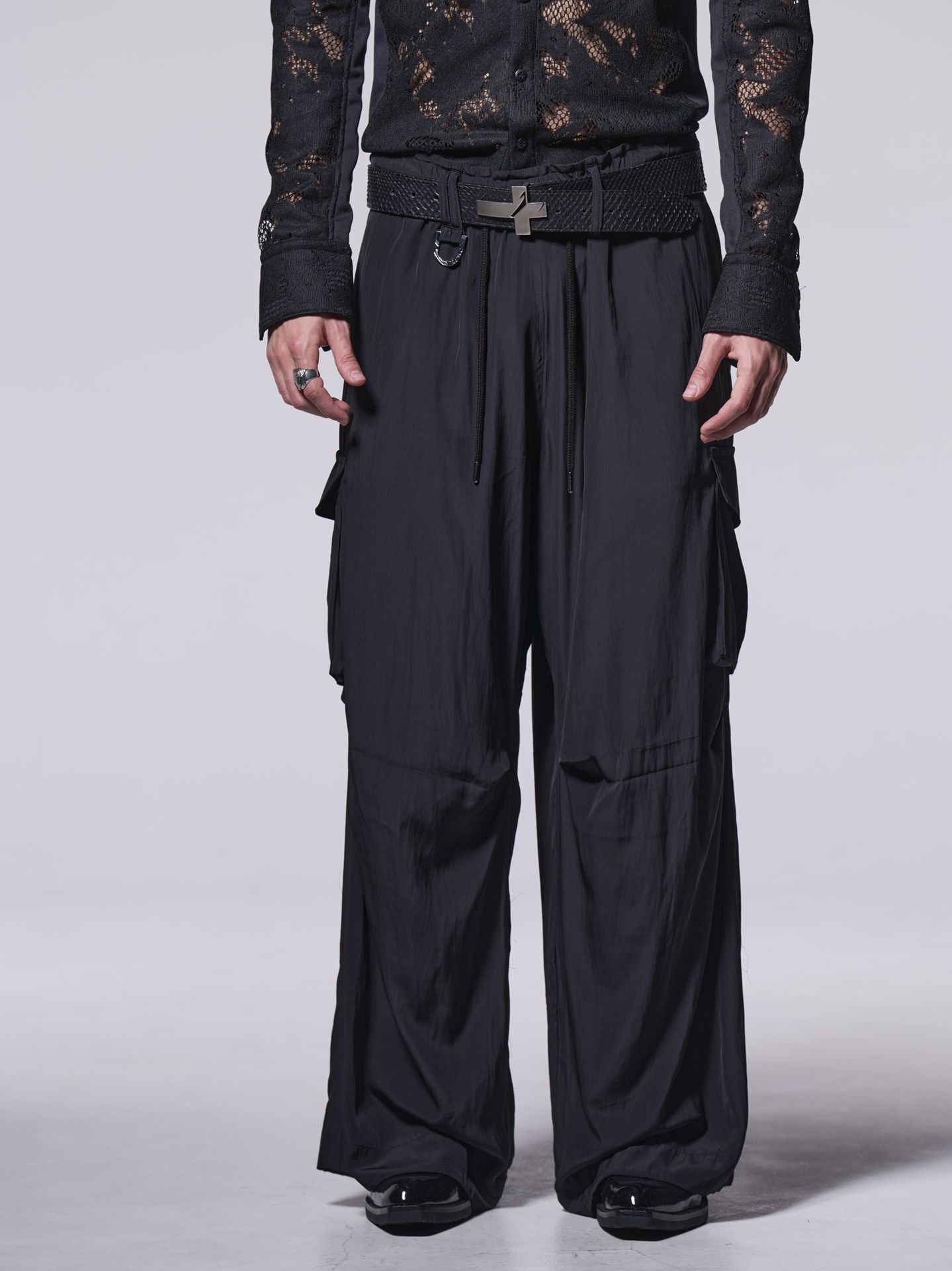 《予約品》  LooseCargoPants / ルーズカーゴパンツ / ブラック