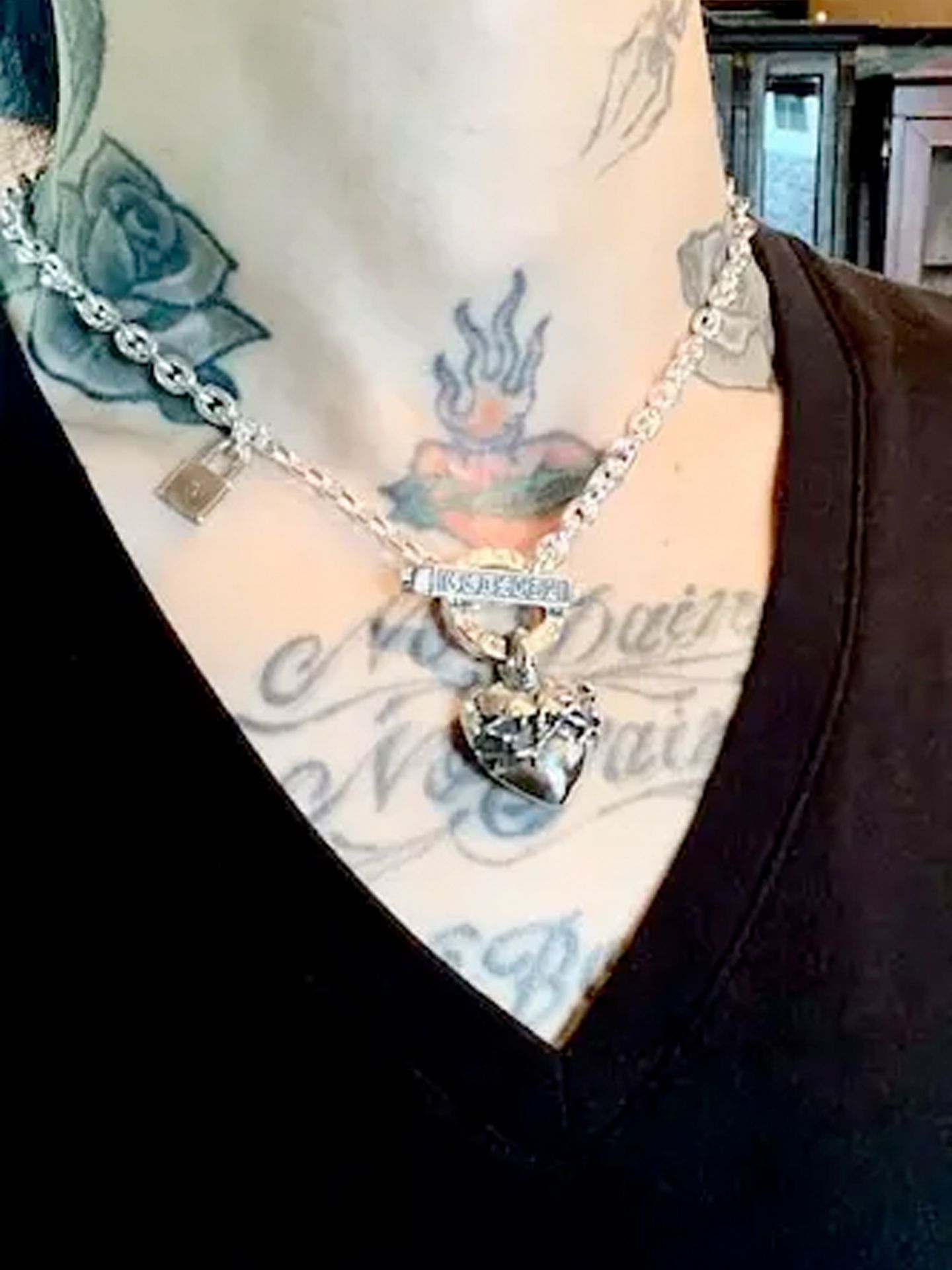 《受注生産》HEART NECKLACE T-BAR / ハートネックレス Tバー / 注文から2～3週間後入荷予定