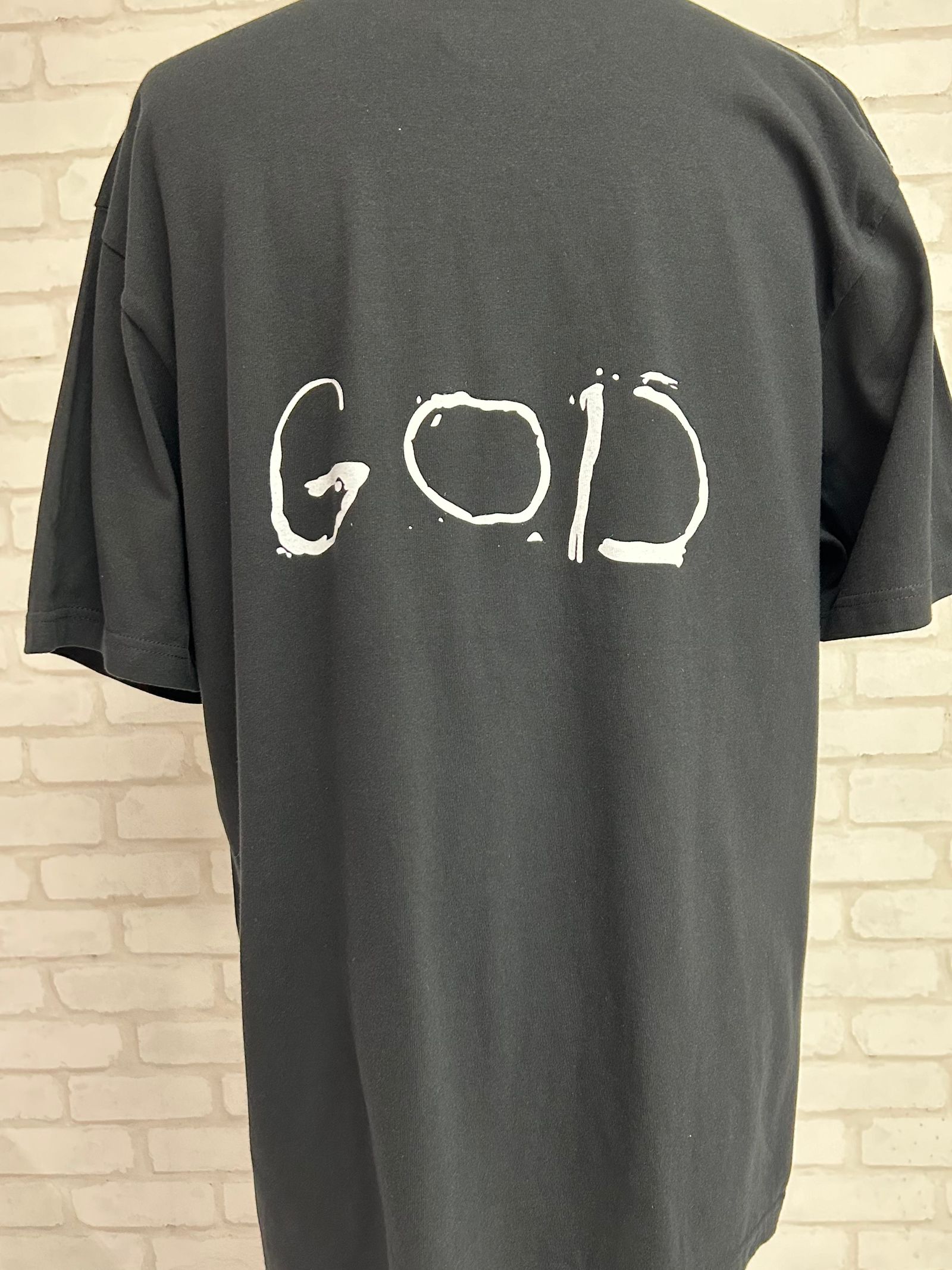 GODSIZE ローズクロス フロントバックプリントTシャツ