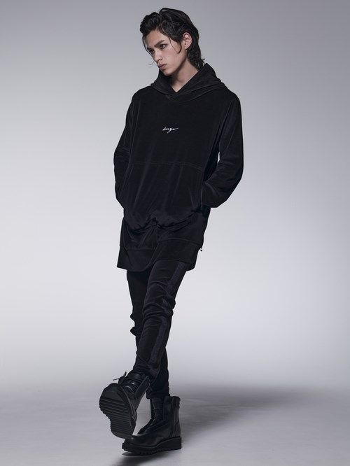 《予約品》 SideLameTPEasyPants / サイドラインイージパンツ / ブラック 【kiryuyrik】 11月以降入荷予定
