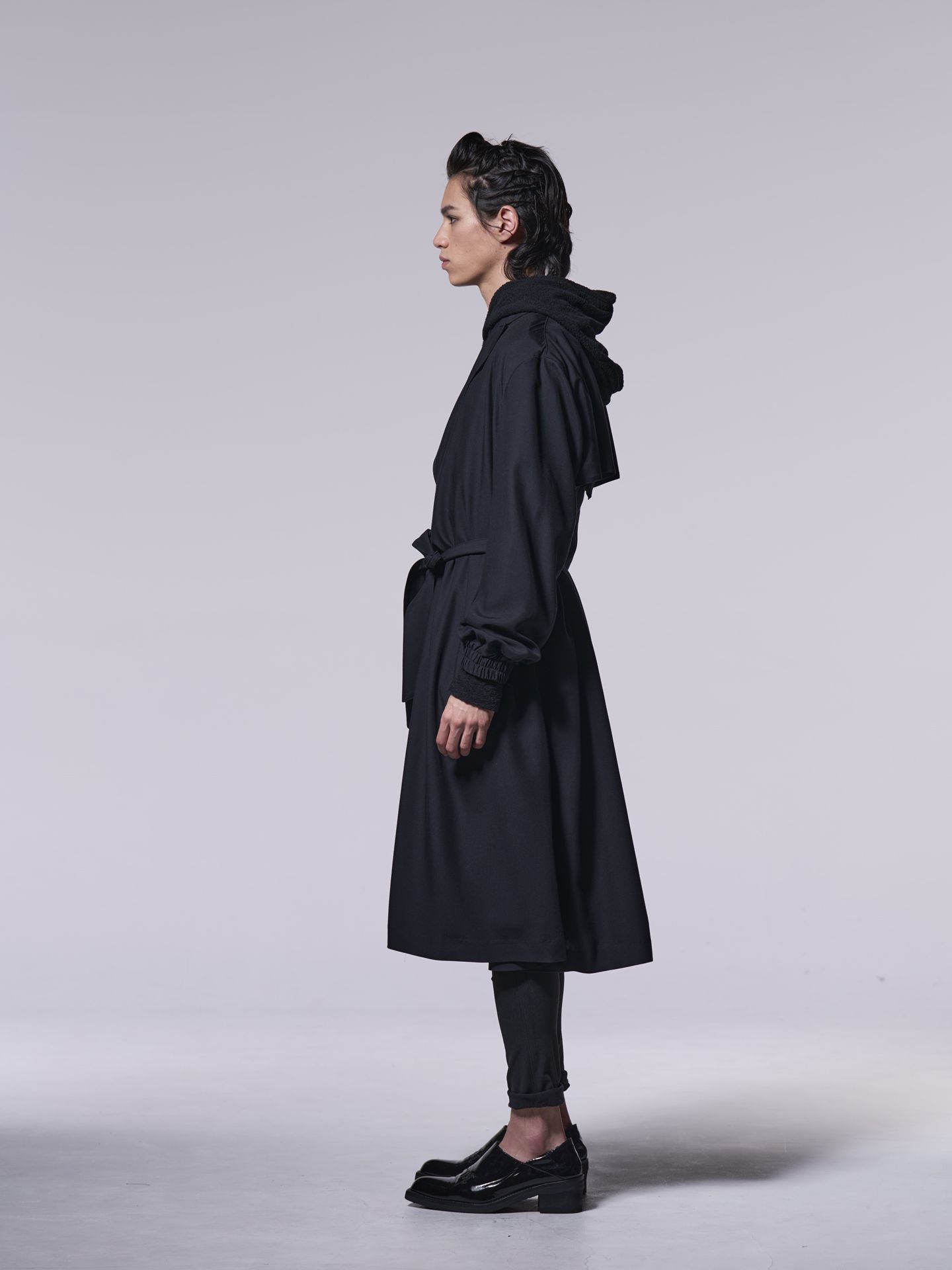 《予約品》 DrapeCoat / ドレープオーバーコート / ブラック