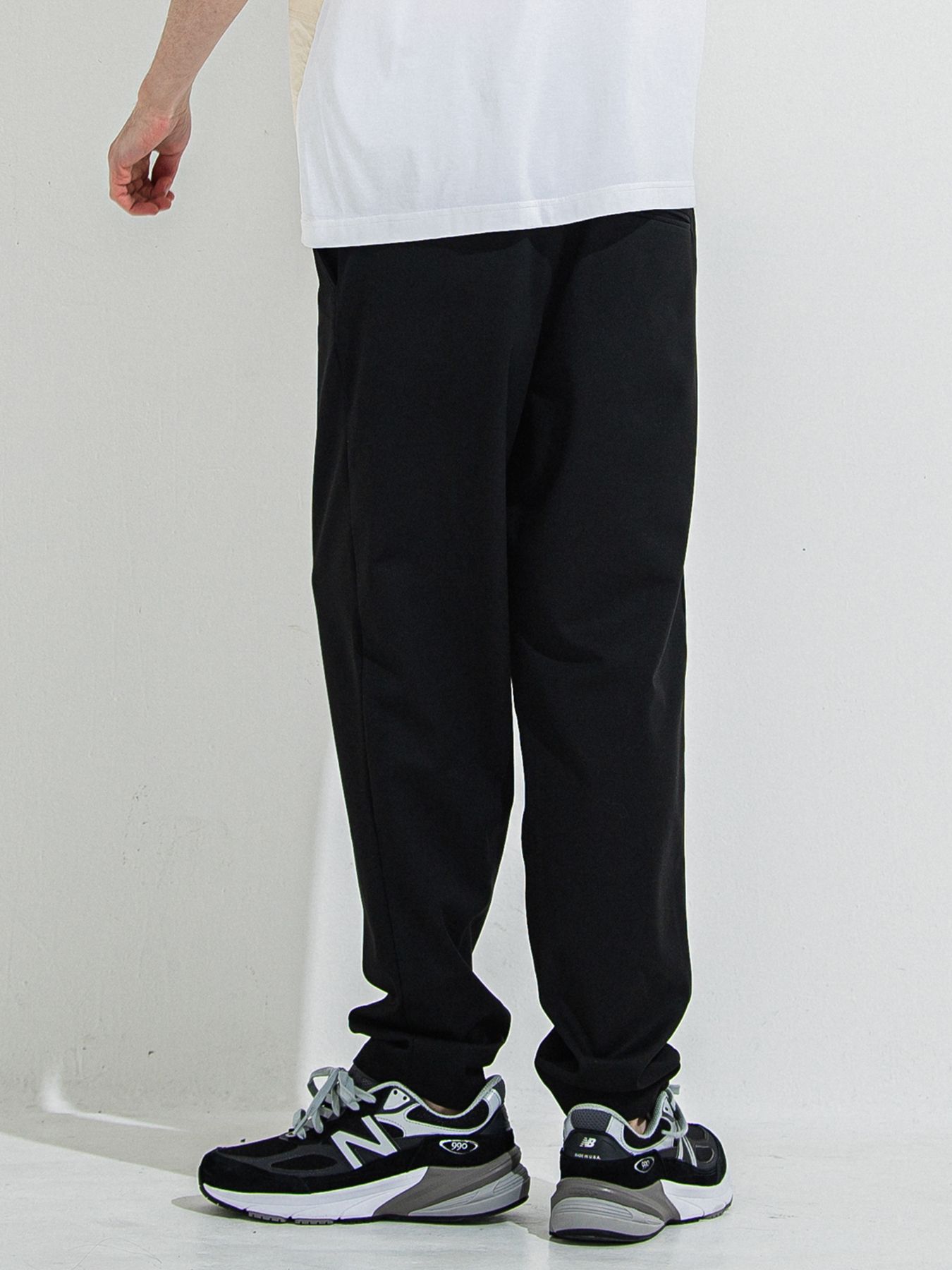 【予約品 】PAT WIDE EASY PANTS / パットワイドイージーパンツ / ブラック