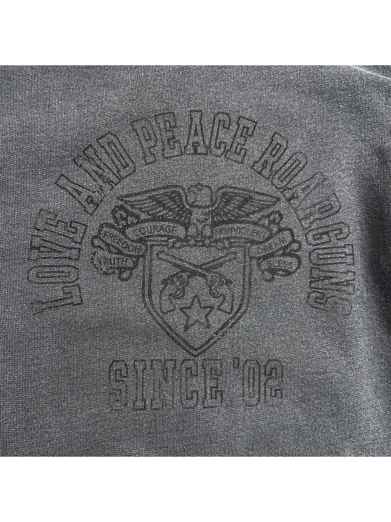 【予約品 】COLLEGE PRINT SWEAT / カレッジ プリント スウェット / ブラック