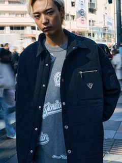 BOY"EAGLE" QLITING JAKET / イーグルキルティングジャケット / ブラック