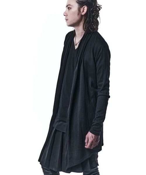 《予約品》 ShawlCardigan カーディガン LacyJQD Jersey / Black 【kiryuyrik】 8月入荷予定