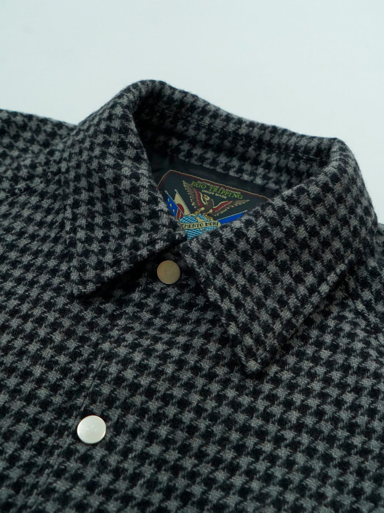 【予約品 】Houndcoach / ウール コーチジャケット / チャコール×ブラック千鳥