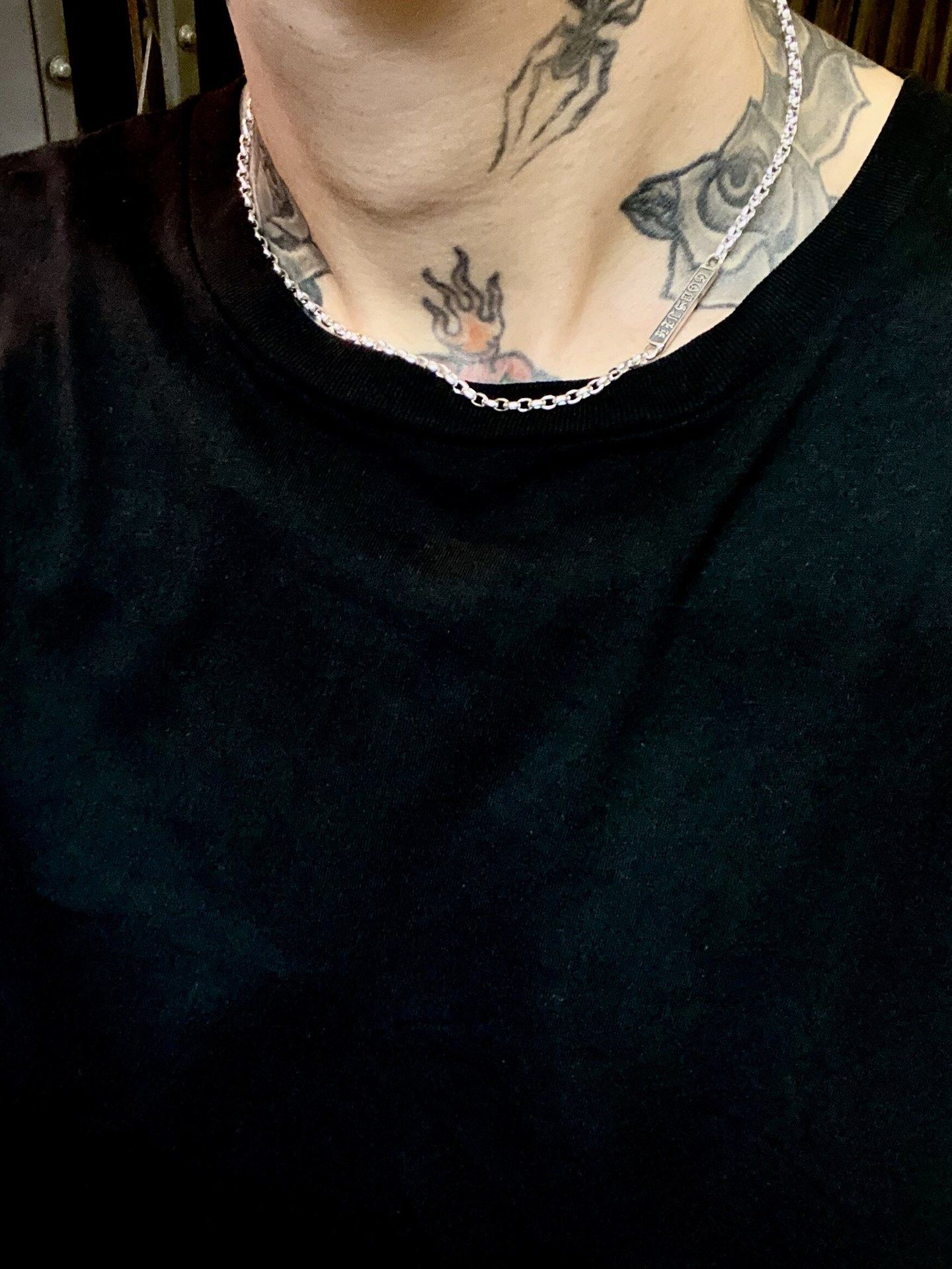 《受注生産》 CHAIN NECKLACE #1 with GODSIZE® I.D. TAG 【注文から2～3週間後入荷予定】