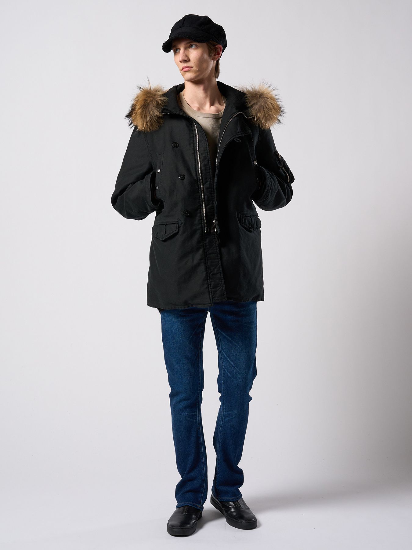 【予約品 4月19日(日) 18時締切】jersey engineer cap / ジャージ エンジニアキャップ / ディープブラック