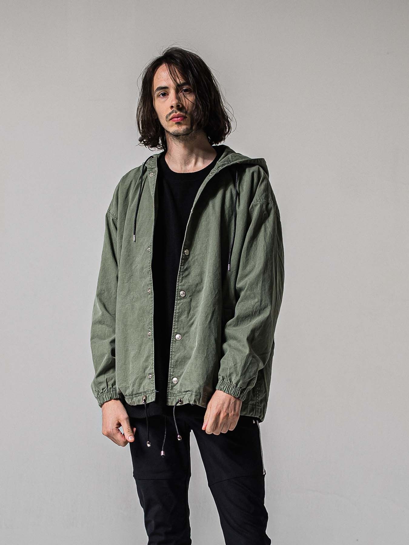 【予約品 11月16日(日) 締切】COACH HOODIE / コーチジャケットパーカー / カーキ