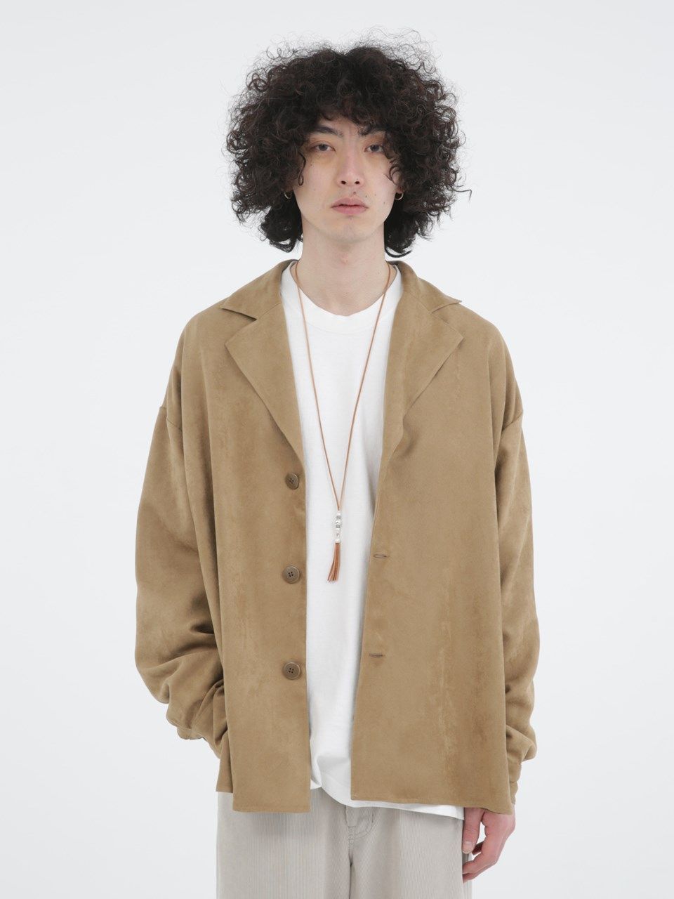 《予約品》 SILVER TASSEL ネックレス   / キャメル / 即納
