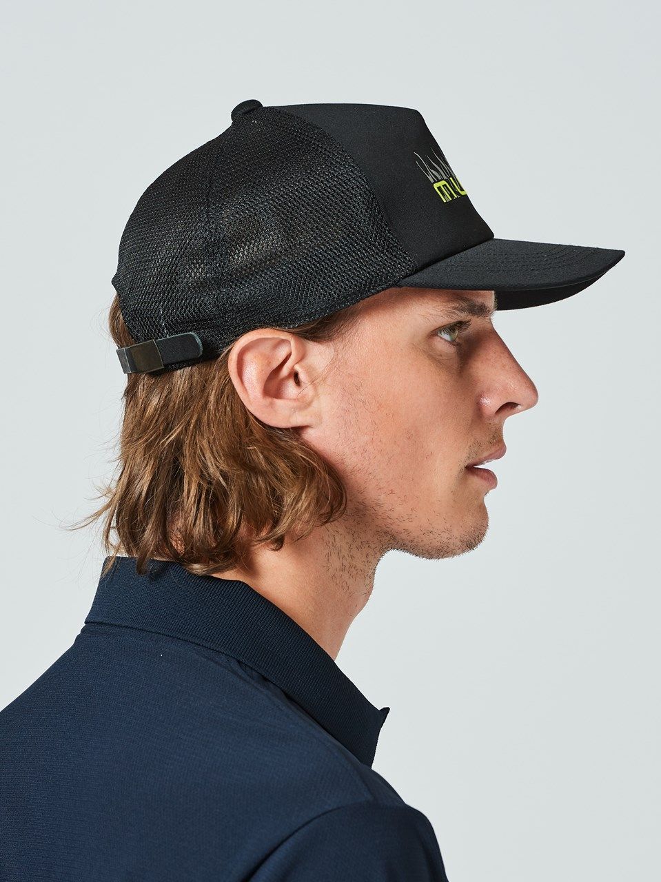 (予約品) muta  Fire Logo Mesh Cap / メッシュキャップ / ブラック 【Acanthus×muta】