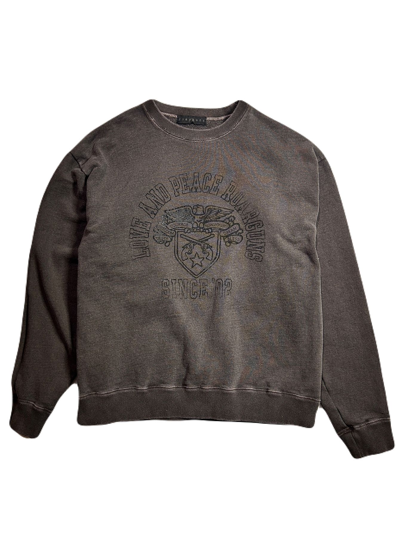 COLLEGE PRINT SWEAT / カレッジ プリント スウェット / ブラウン