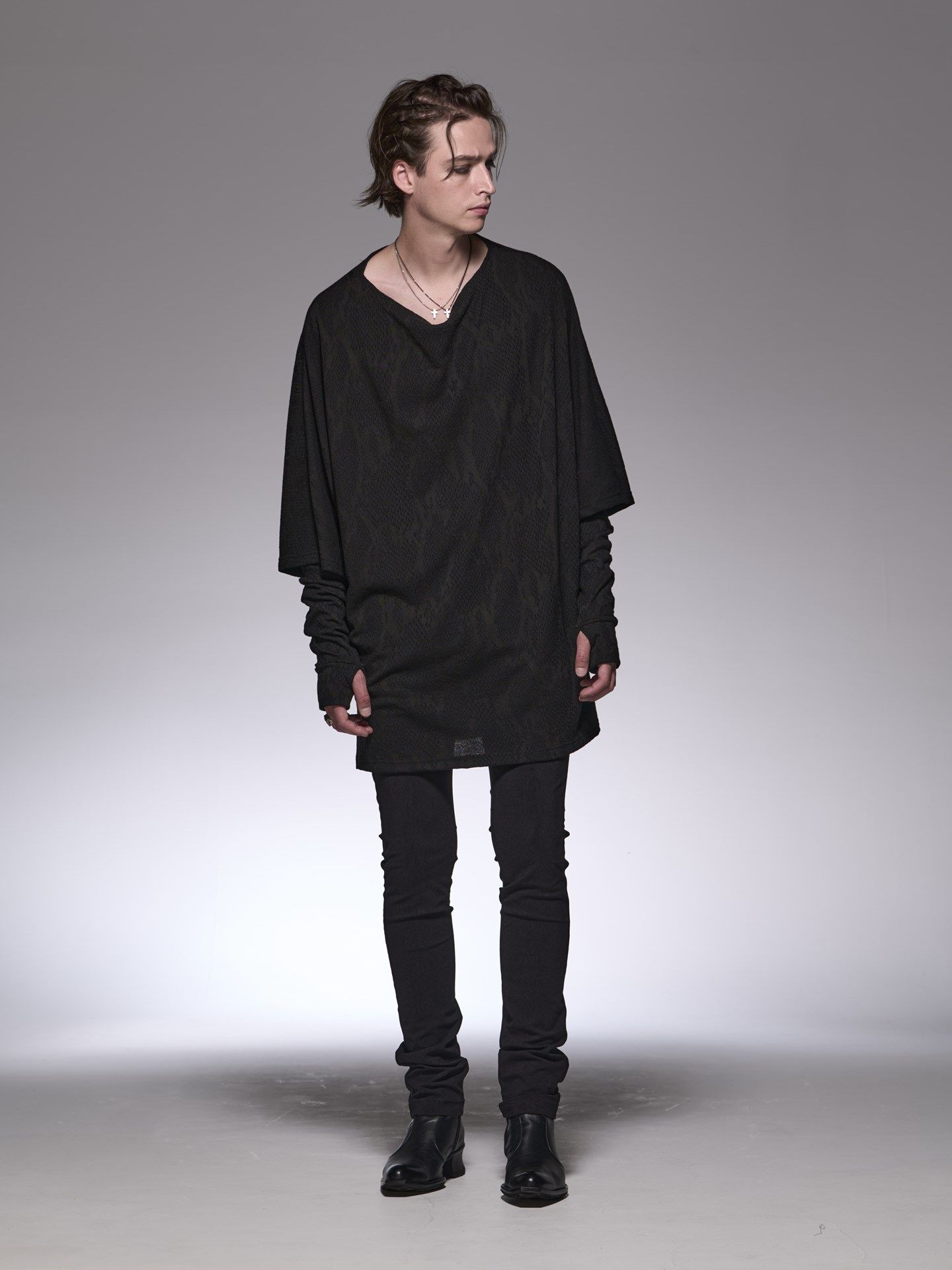 《予約品》 PythonJQD Jersey DolmanT / ドルマンTシャツ / ブラック