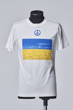 《予約》 Ukraine CharityT-shirt / ホワイト 【THE ONENESS】 10月以降入荷予定