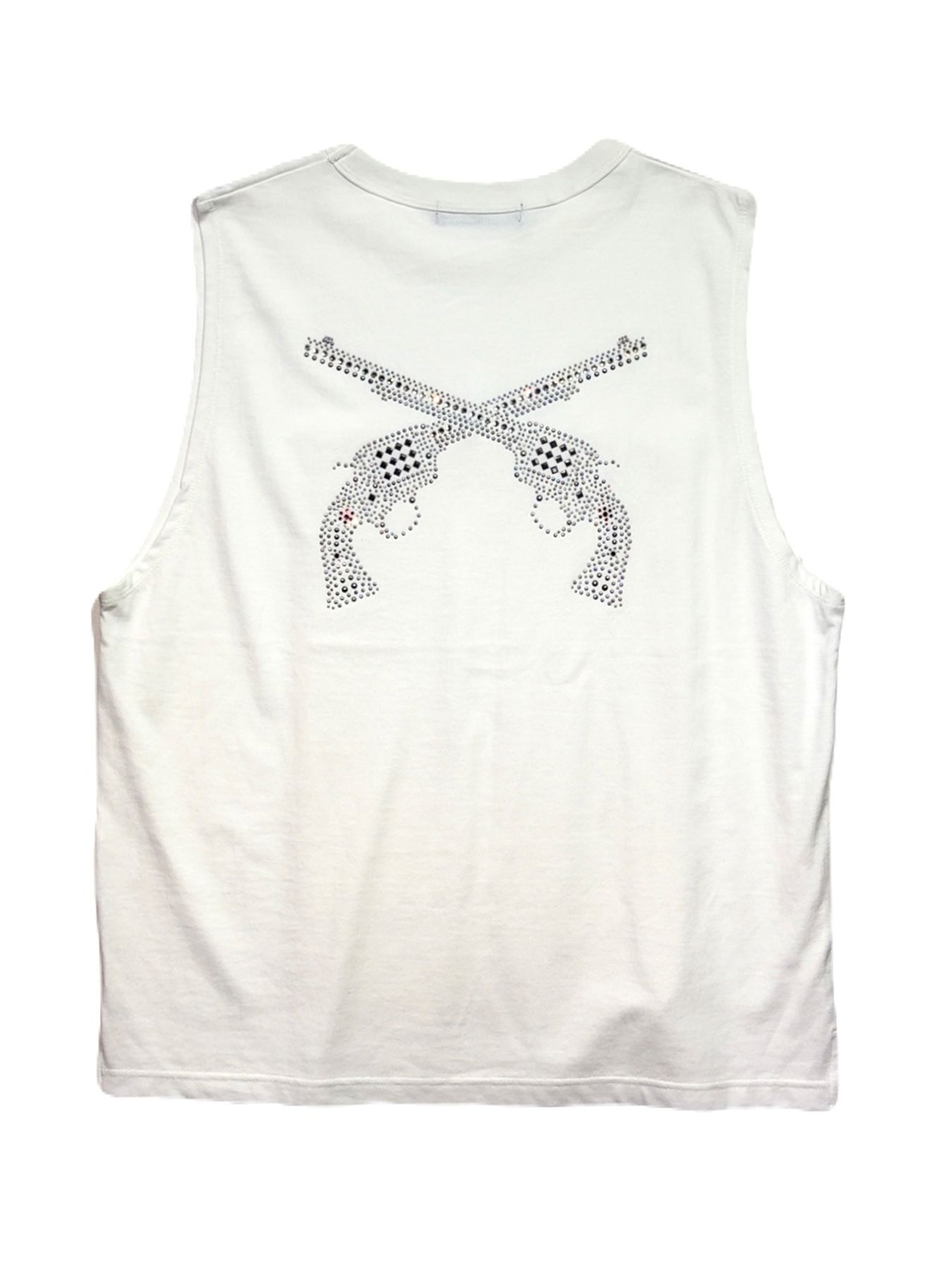【予約品 8月23日(日) 締切】SLEEVELES TEE METAL / メタル / ホワイト