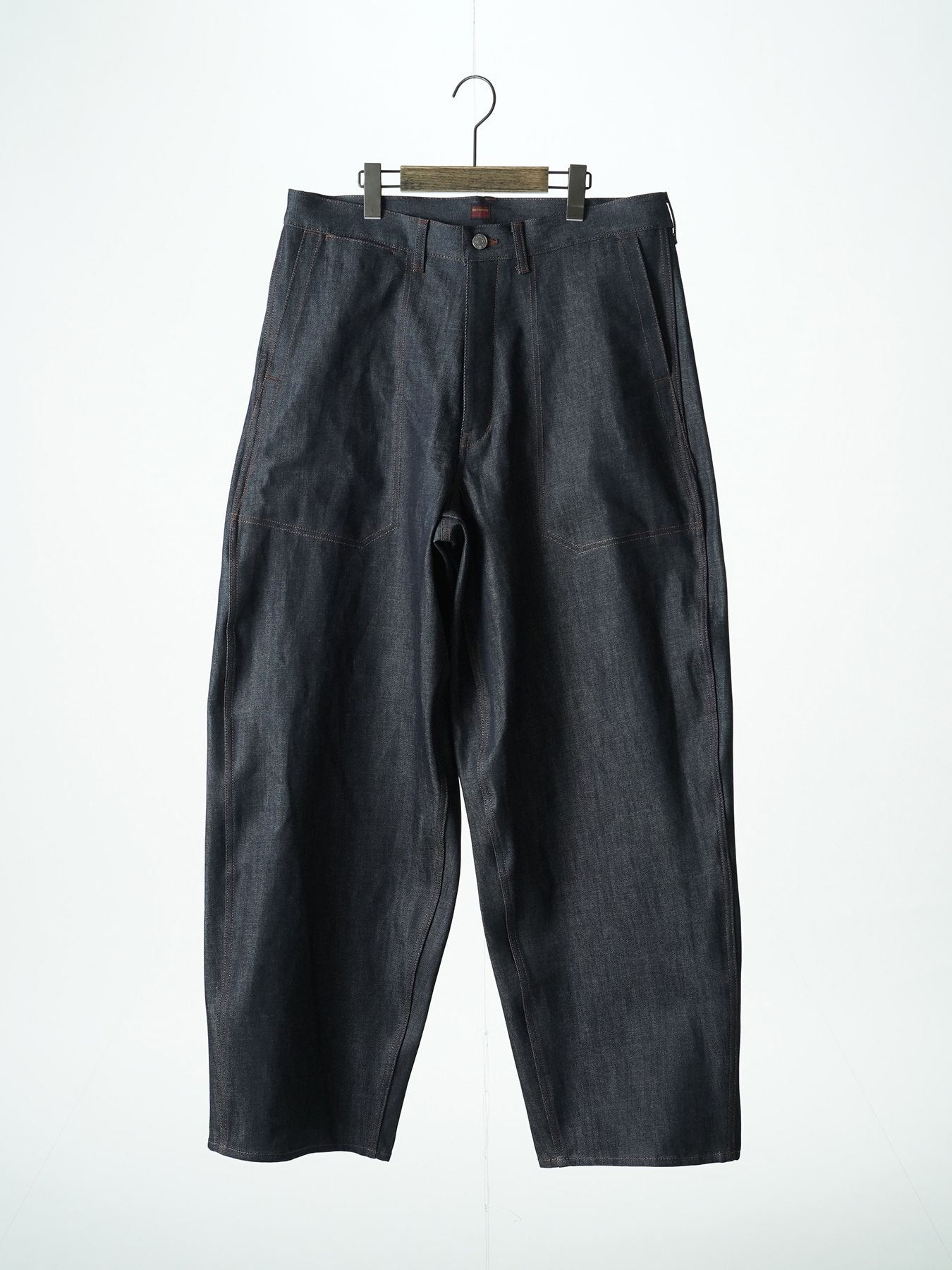 【予約品 5月6日(水) 締切】USN-DENIMTROUSERS / デニムミリタリーパンツ / インディゴ × 金茶ステッチ