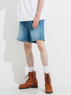 【予約品 】DENIM JERSEY SHORTS / デニムジャージショーツ / ライトインディゴ