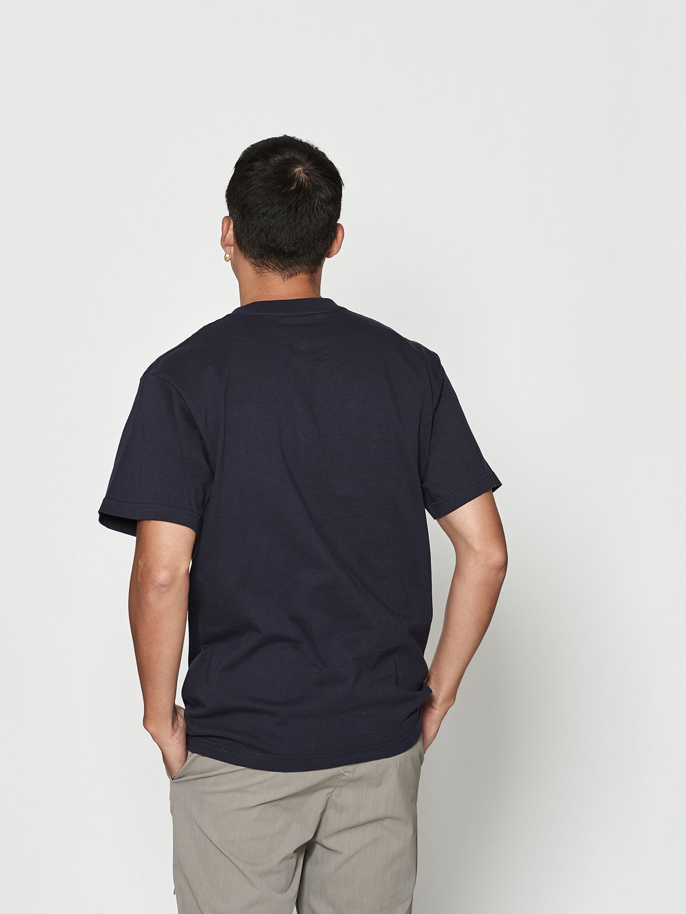 【予約品 10月9日(木) 締切】muta Foil Print Wave Logo Tee / Tシャツ / ネイビー【Acanthus × muta MARINE】