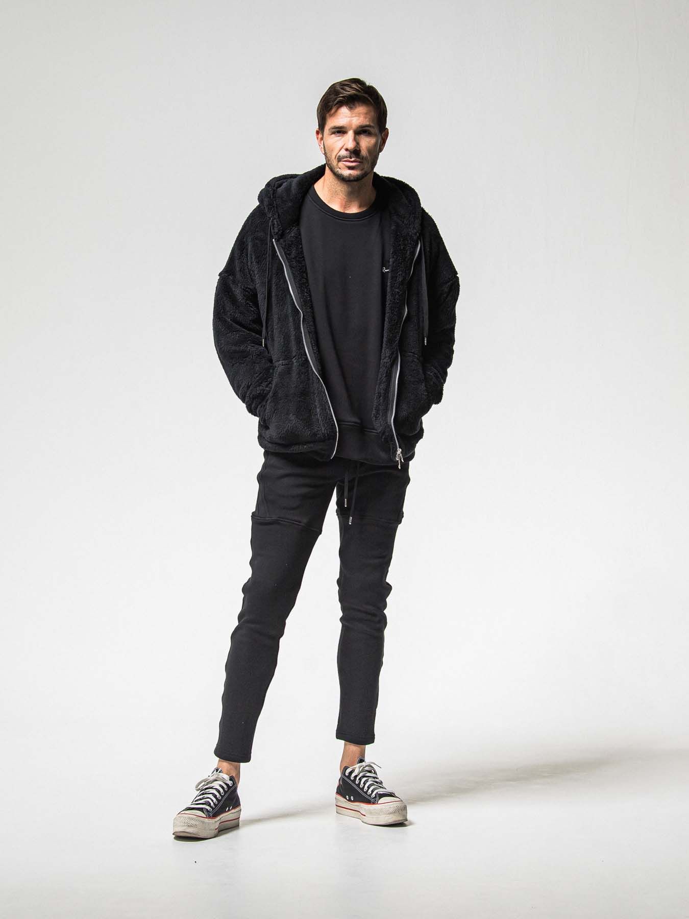 【予約品 】 VELOURS FLEECE TYLER PANTS / ベロアフリース タイラーパンツ / ブラック