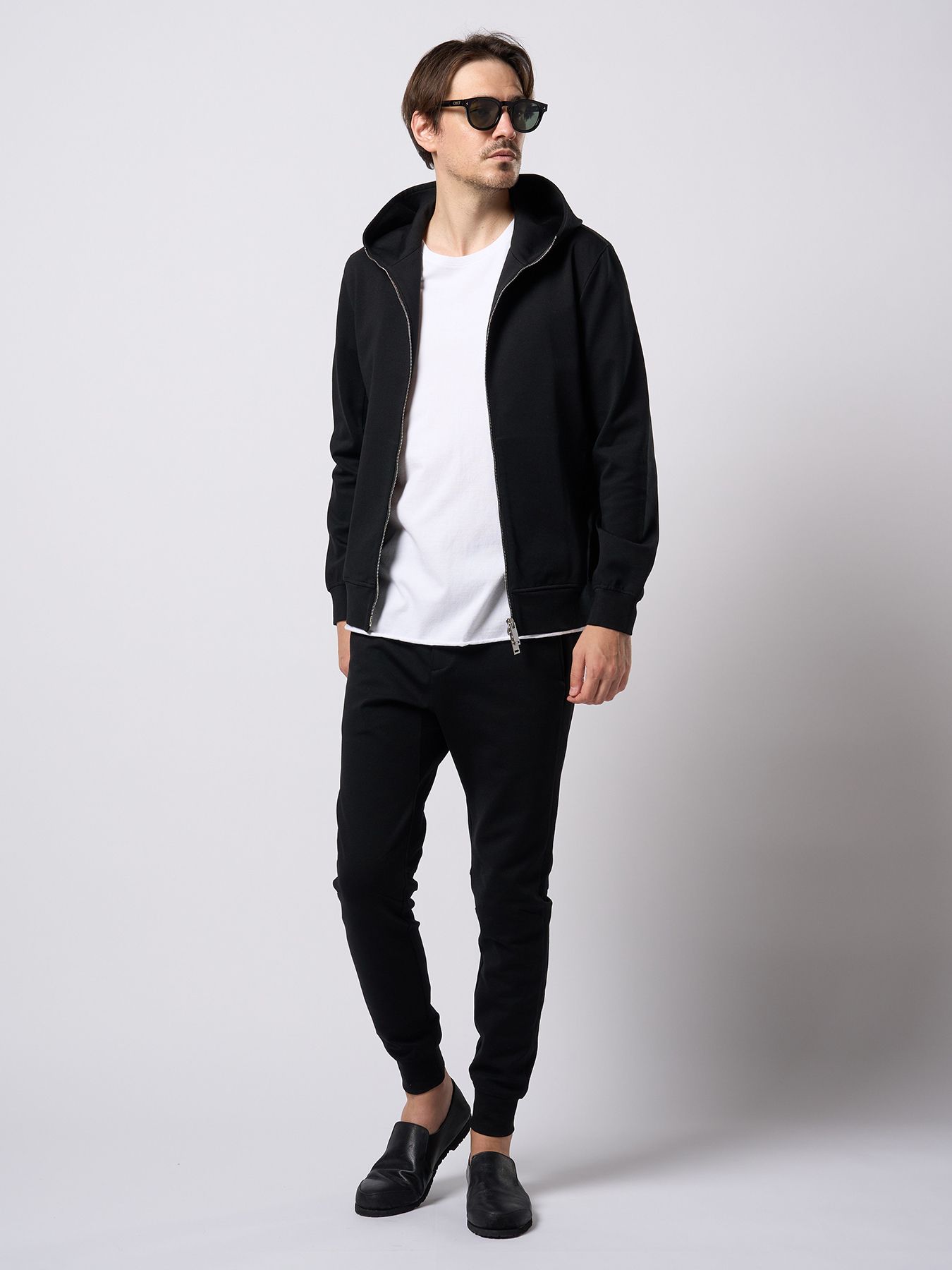 【予約品 9月23日(火) 締切】combination slip-on shoes / コンビネーション スリッポンシューズ / ブラック