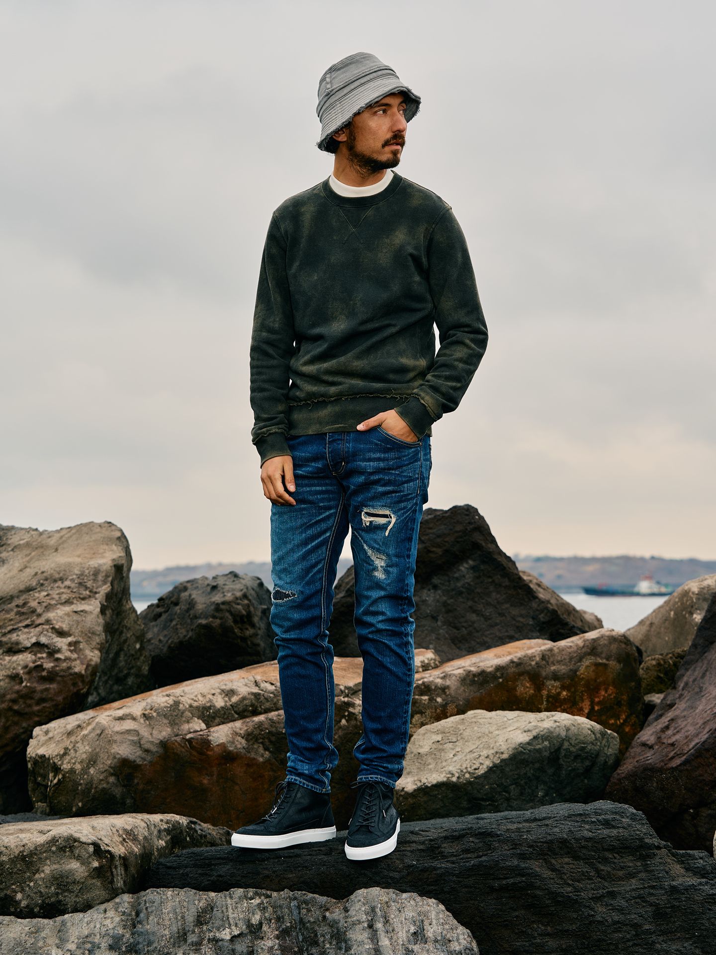 【予約品】 tight straight selvedge denim(used) / タイトストレートデニム / used