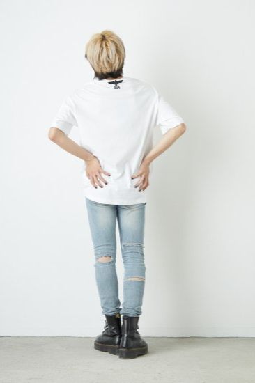 RHINESTONE BIG EAGLE T-SHIRTS/ ホワイト 【BOY LONDON】
