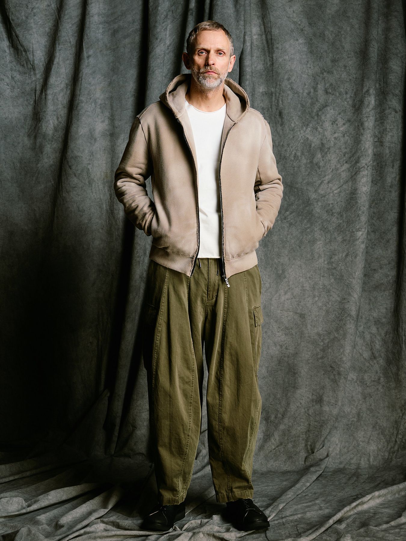 【予約品 4月19日(日) 18時締切】sulfur dyed light easy cargo / 硫化染め ライトイージーカーゴパンツ / フェードカーキ