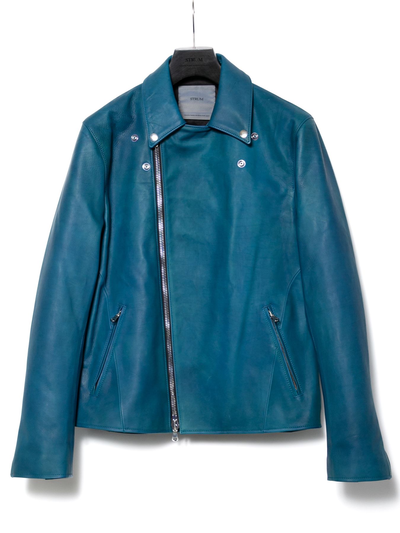 【予約品 10月12日(日) 締切】Hybrid Vegetable Tanned Calfskin Garment Burning Dyed Double Riders / ハイブリッド タンニン鞣し カーフスキン 燃焼製品染めダブルライダース / TRIGGER