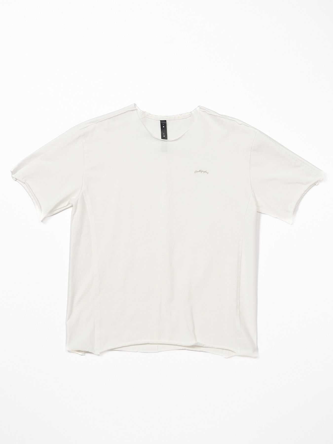 【予約品 9月23日(火) 締切】tight jersey cut-off S/S / タイトジャージ カットオフ ショートスリーブ / ホワイト