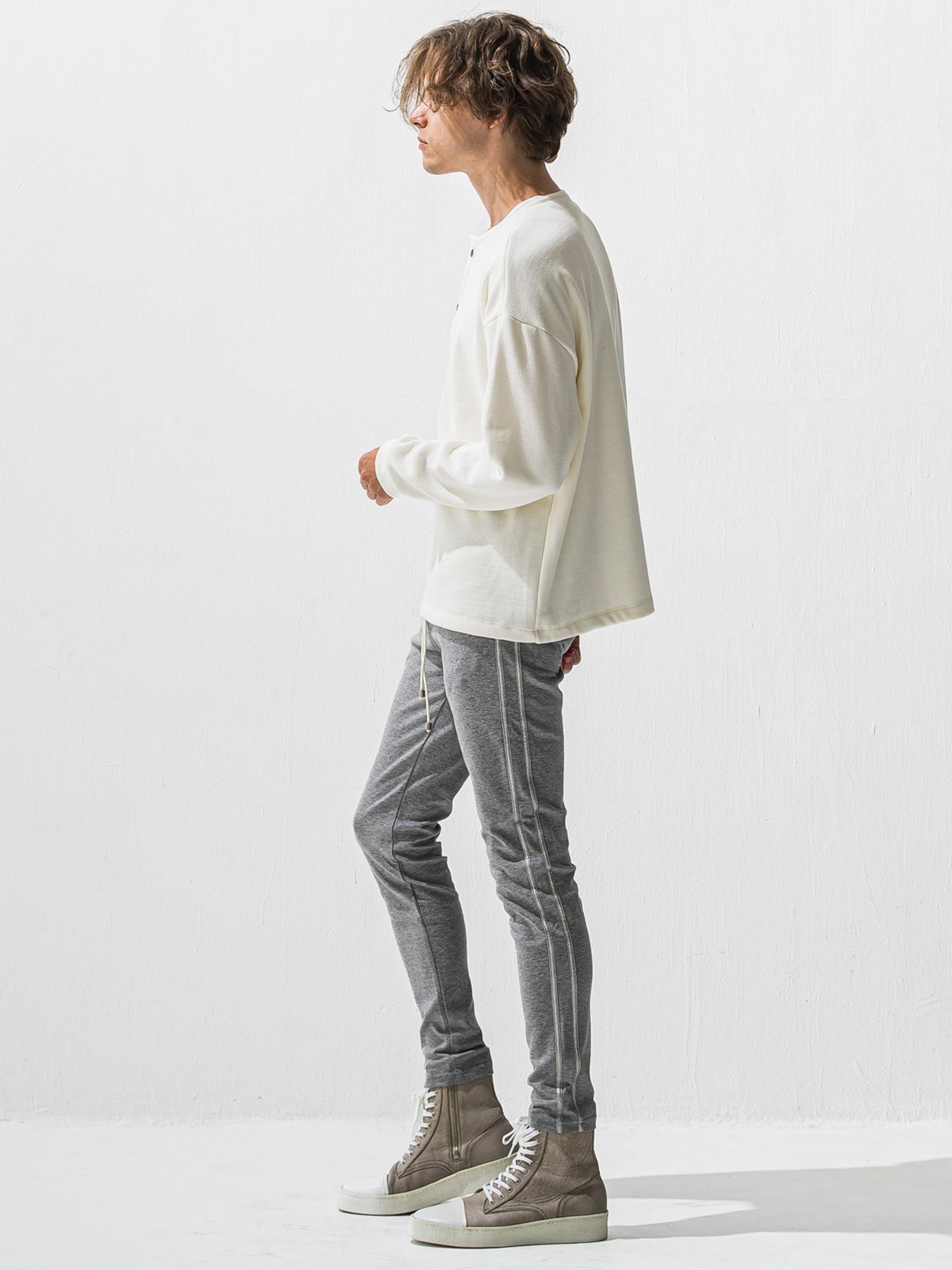 【予約品 9月6日(日) 締切】BLIND LINE PT / ラインパンツ / グレー×シルバー