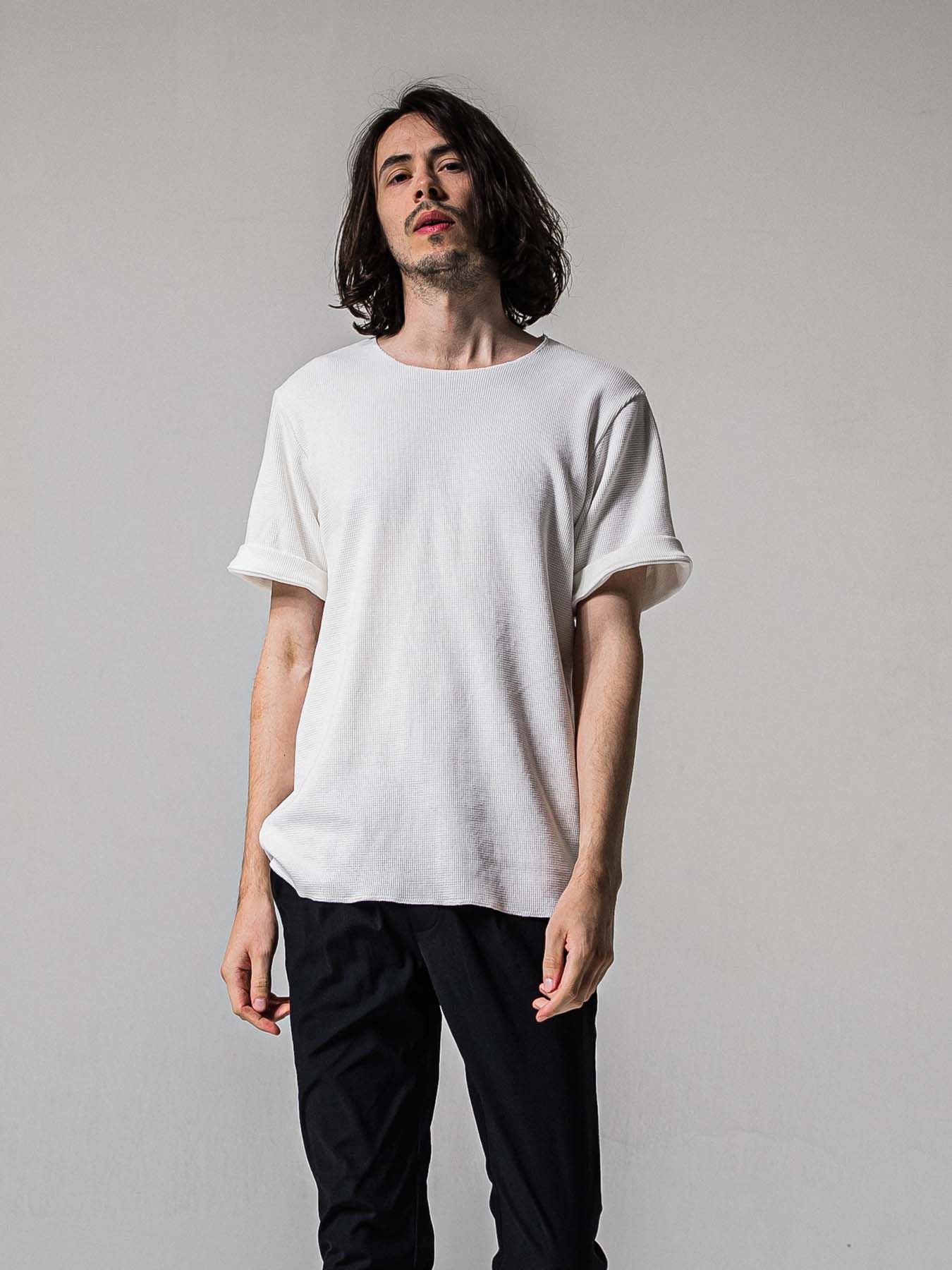 【予約品 11月16日(日) 締切】CUT OFF THERMAL T / カットオフサーマルTシャツ / ホワイト