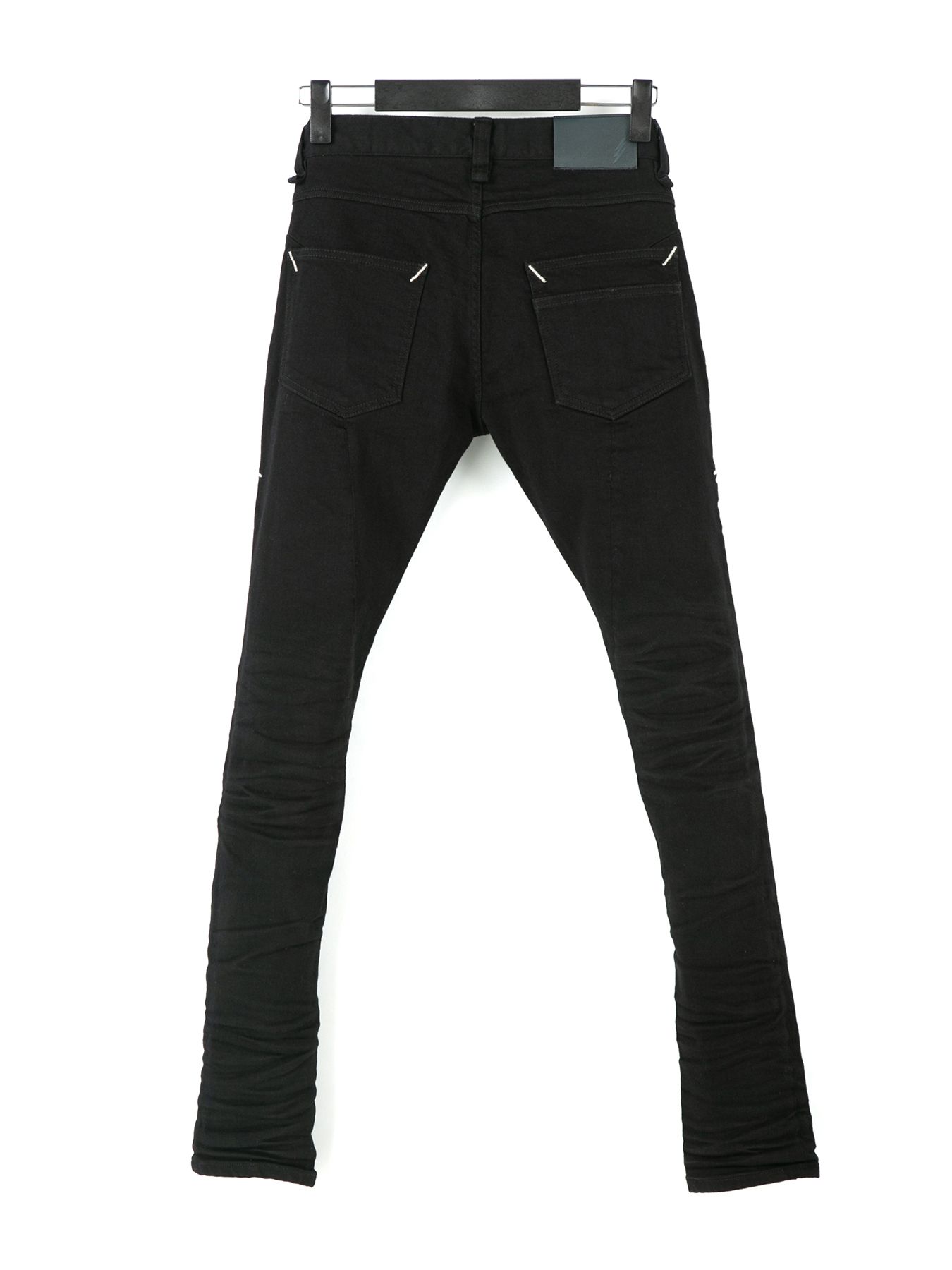 【予約品 9月27日(日) 締切】11oz オーガニックコットン ストレッチデニム スキニー / SKINNY JOHN / BLACK
