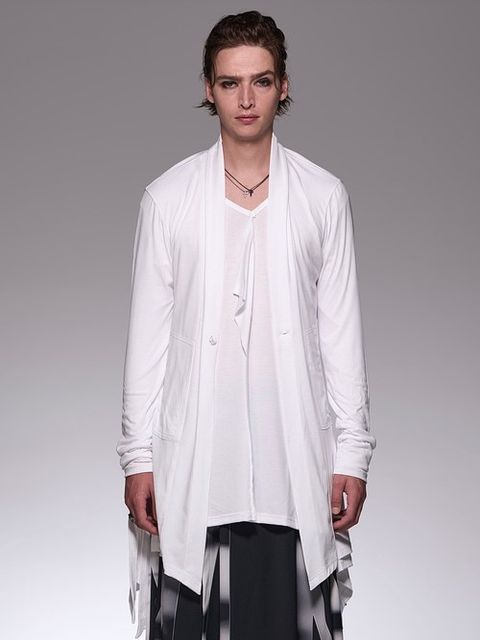 《予約品6/17締め》 FlareButtonCardigan / フレアカーディガン / ホワイト